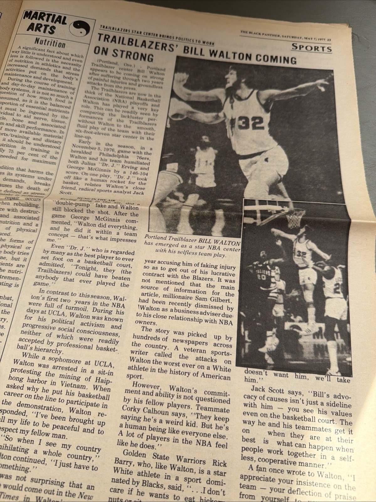 THE BLACK PANTHER PARTY NEWSPAPER – MAY 7, 1977 Huey Newton History