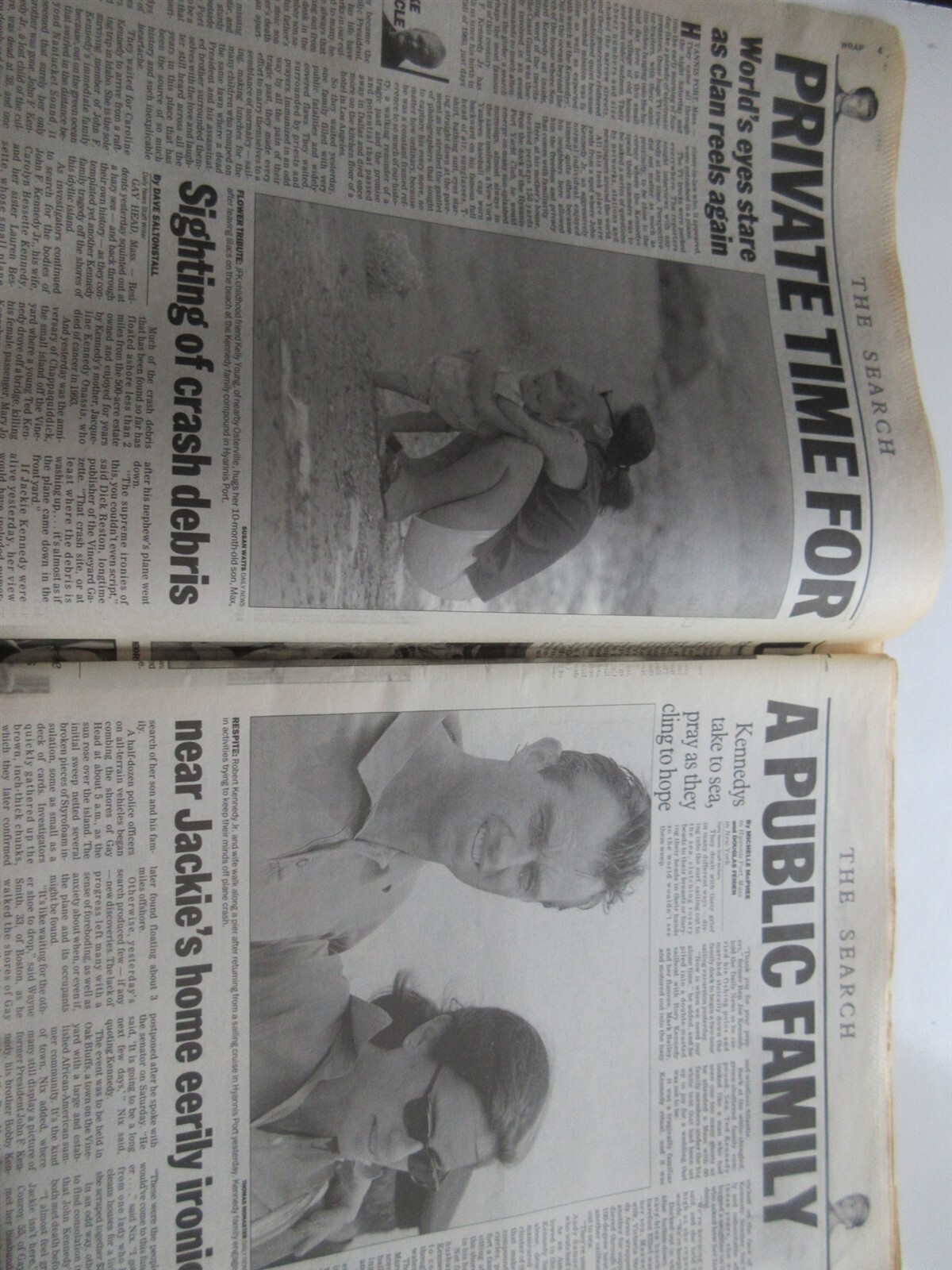 David Cone Perfect Game New York Daily News newspaper July 19 1999 JFK Jr dead