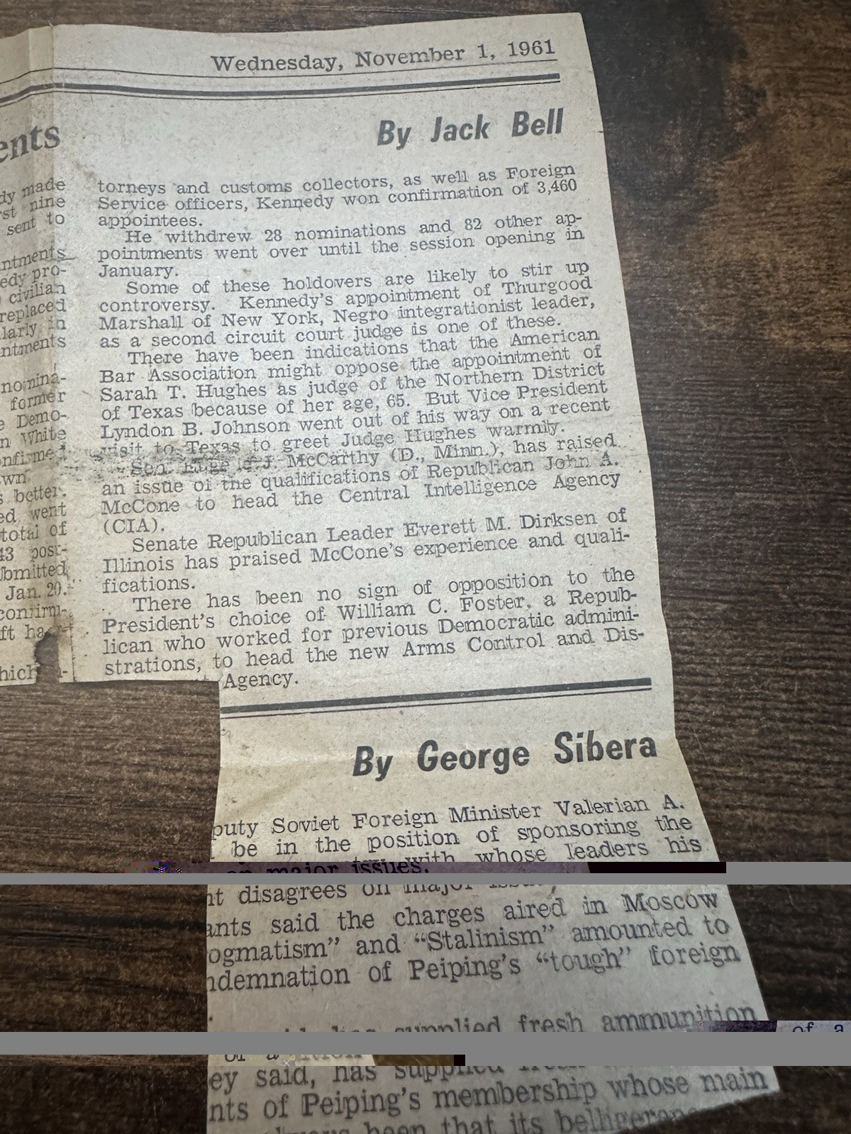 Vintage 1961 Daily American Luigi Einaudi Death Newspaper Clipping Italy