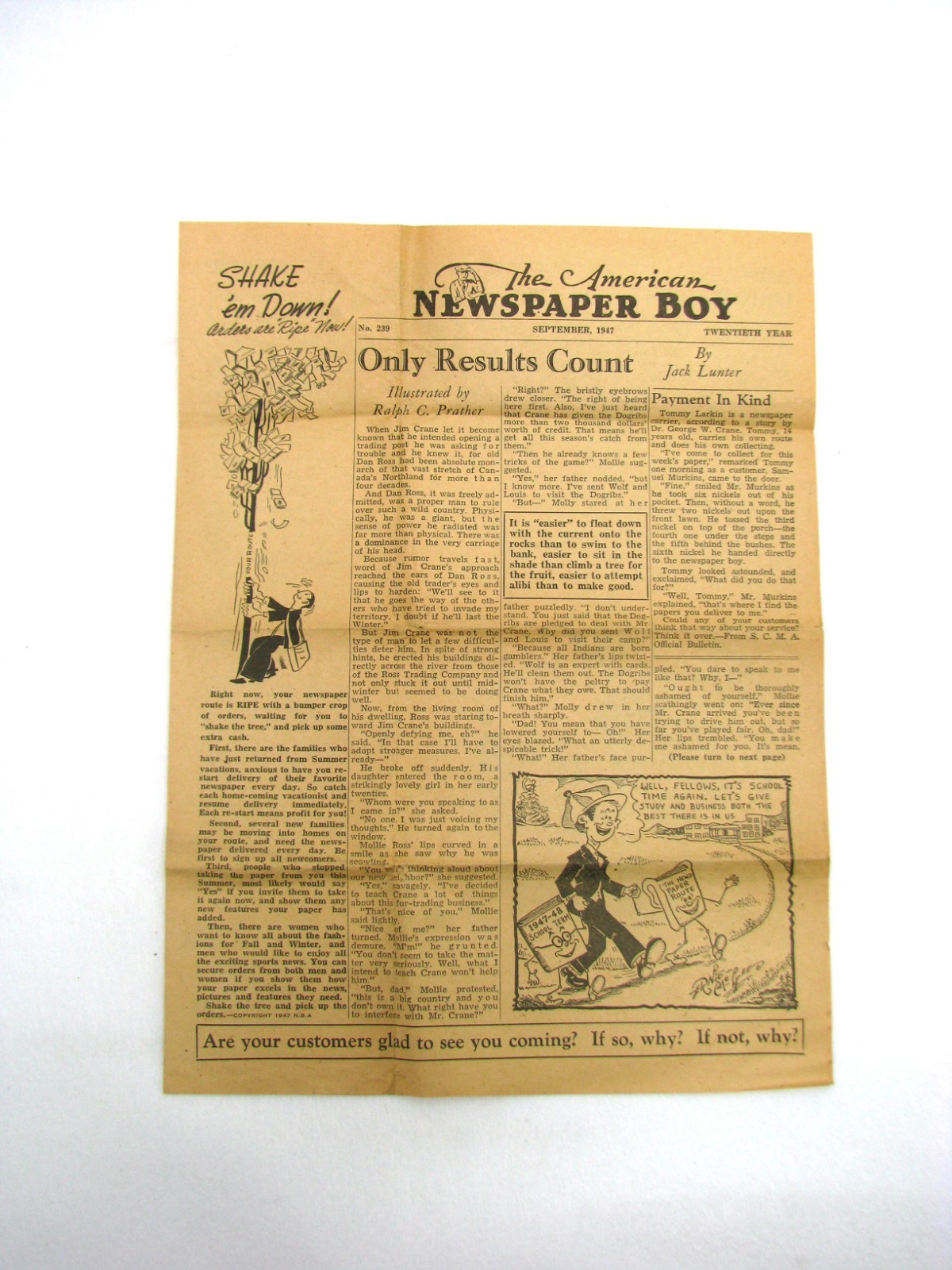 The American Newspaper Boy 1940s Paperboy vtg Hawkers Newsie Magazine Paper Rare