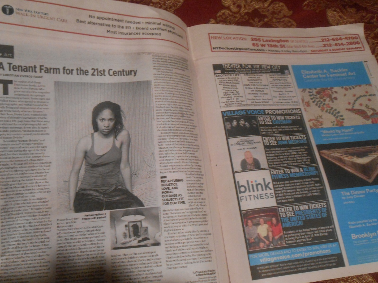 PHOENIX Band w/The vaccines Concert At Barclays AD,2013 VILLAGE VOICE Newspaper