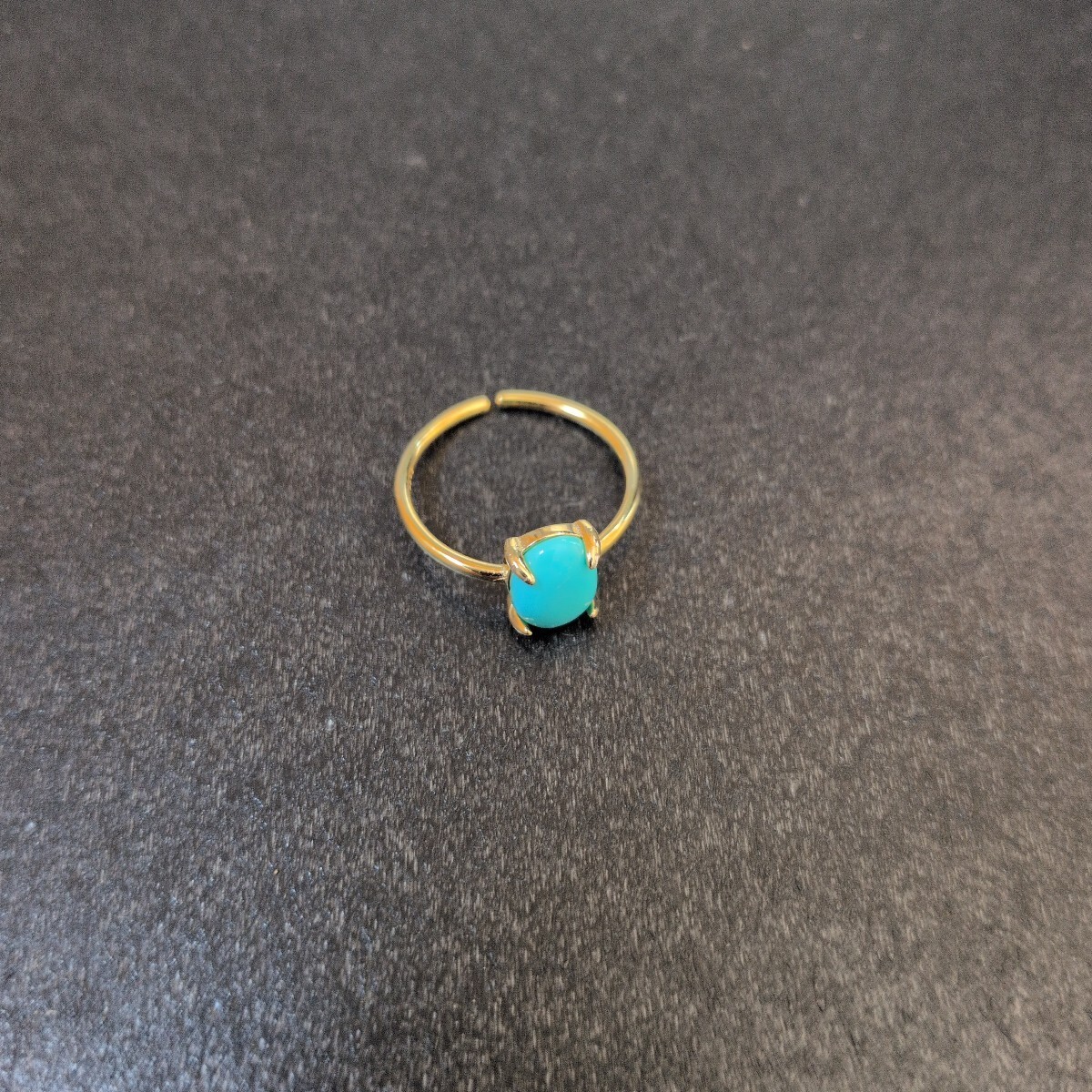 Arizona Origin Kingman Turquoise Free Size Ring 2 Ring Accessory Jewelry Power S