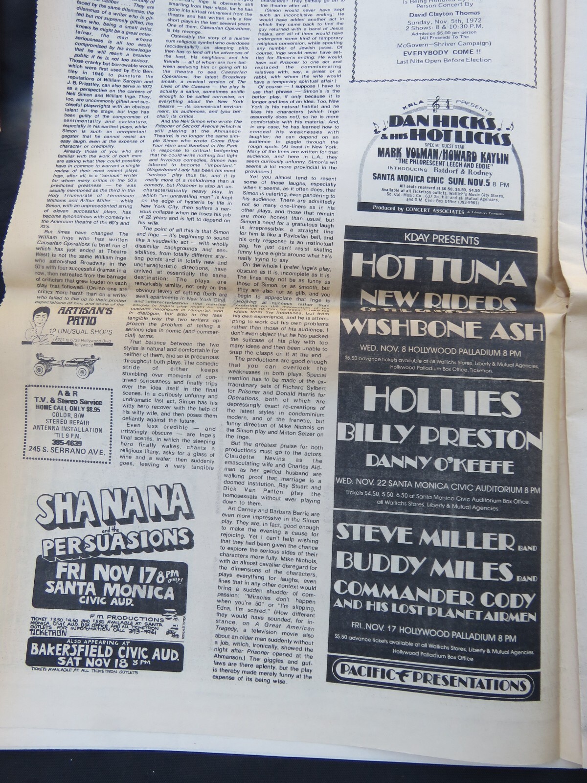 Los Angeles Free Press, Freep, November 3 1972 McGovern’s Snoops Counter-Culture