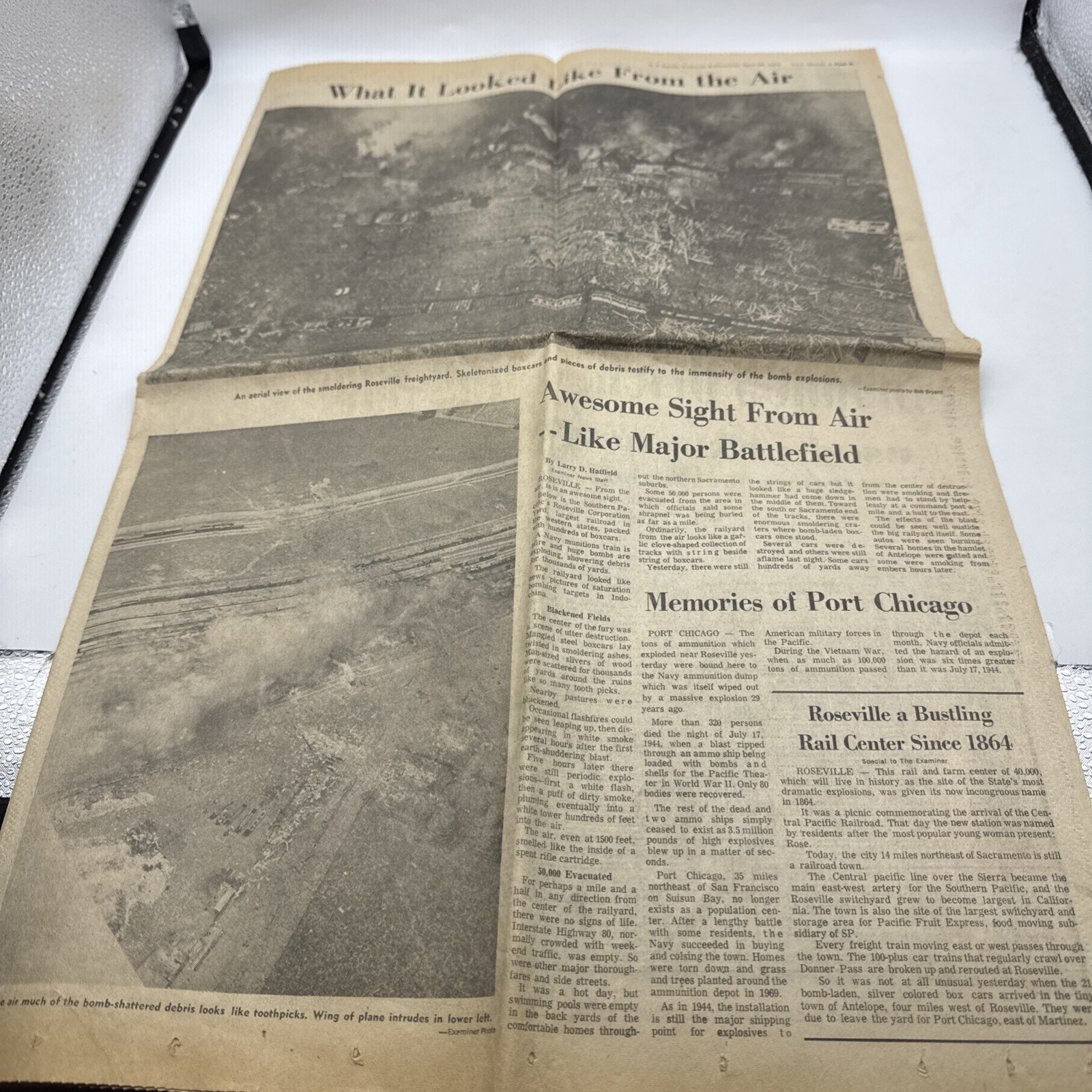S.F. EXAMINER & CHRONICLE SUNDAY EXTRA APRIL 29 1973 ROSEVILLE CA RAIL DISASTER