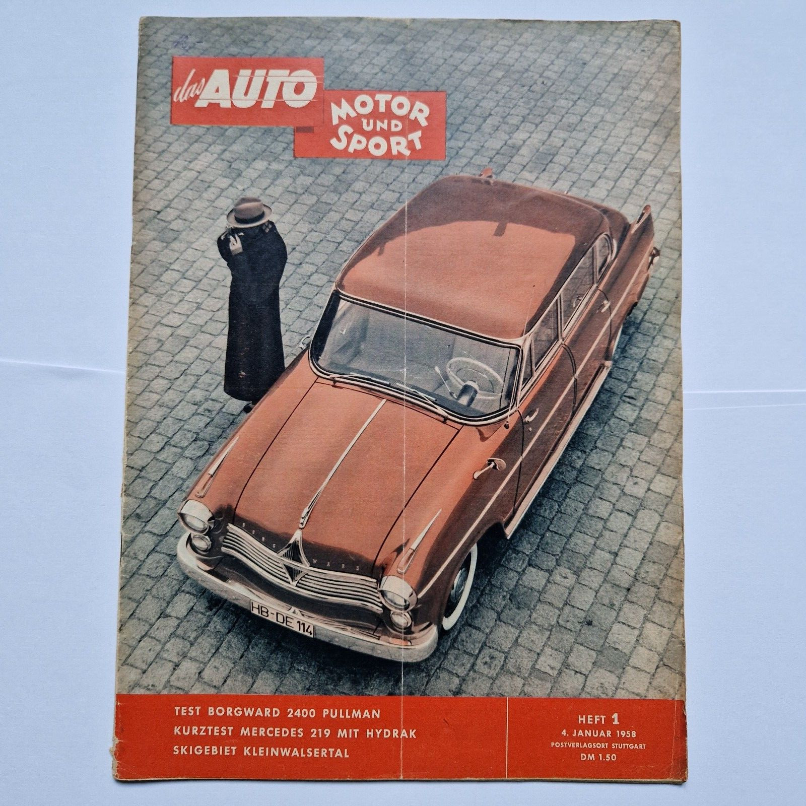 Car Magazine: The AUTO MOTOR And SPORT 1958 No. 1 Collector’s Item Vintage