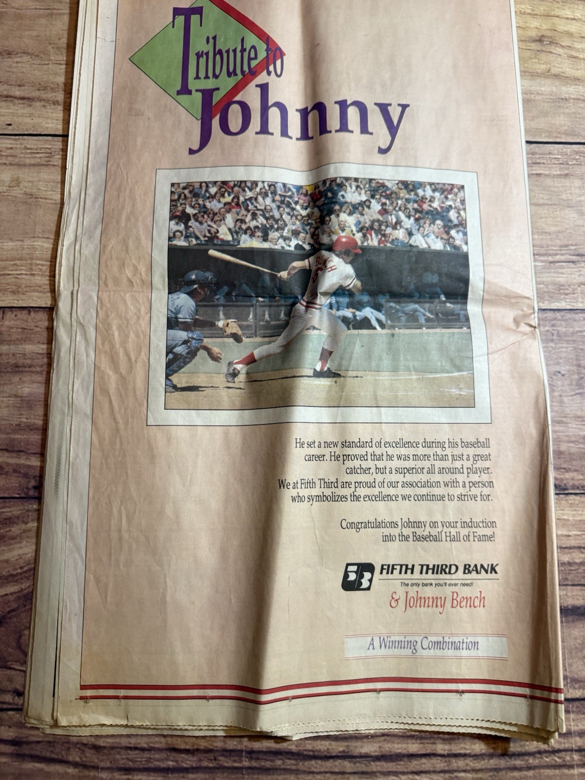 Cincinnati Reds Newspaper Lot Of 3 Cincinnati Enquirer Johnny Bench 1989 Rose 85