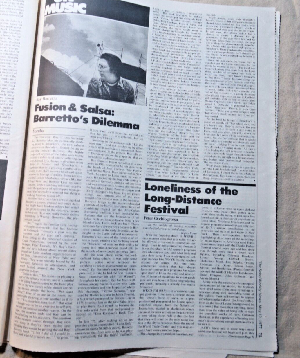 SOHO WEEKLY NEWS May 12 1977 THE PHOENIX PROJECT Good Only