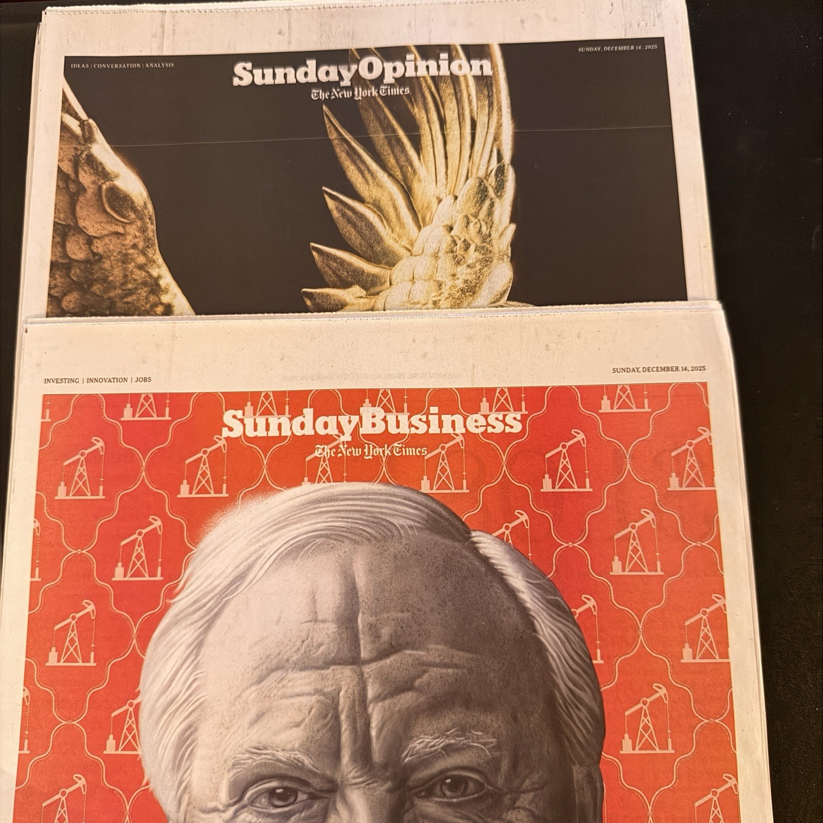 The New York Times Newspaper December 14 2025 SUNDAY Complete Print Paper UNREAD