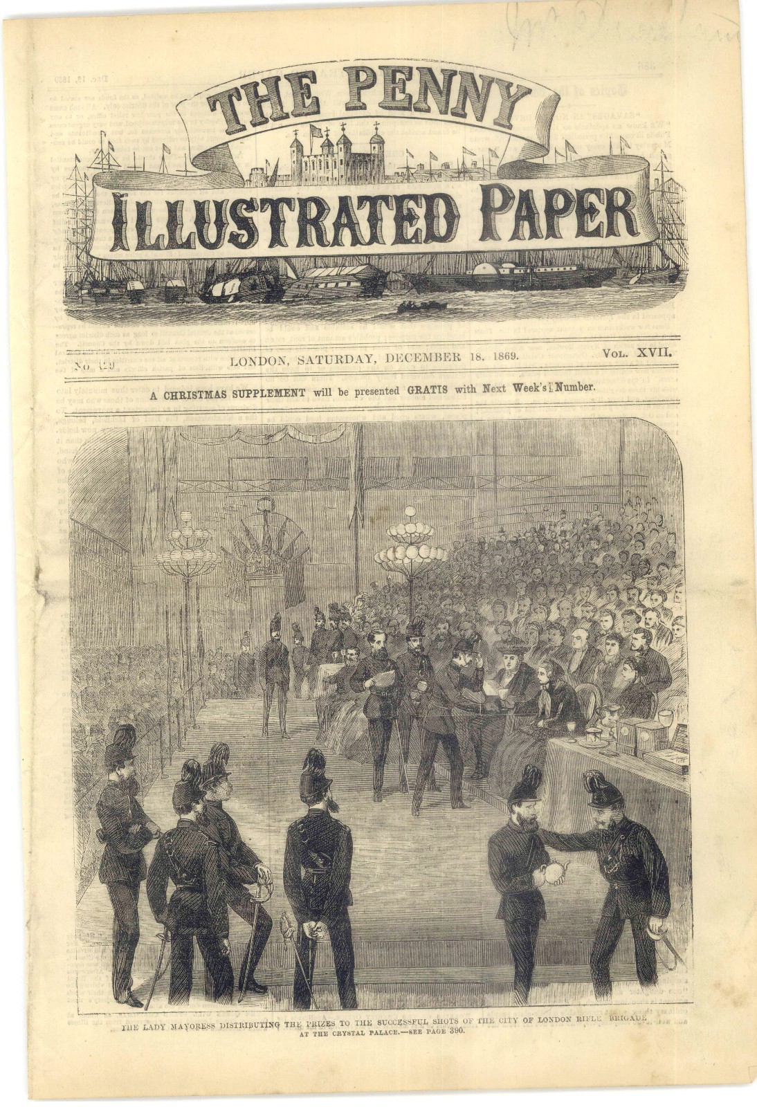 1869 Penny Ilustrated Paper, Devon Savages, NY Richardson Tragedy,Irish Troubles