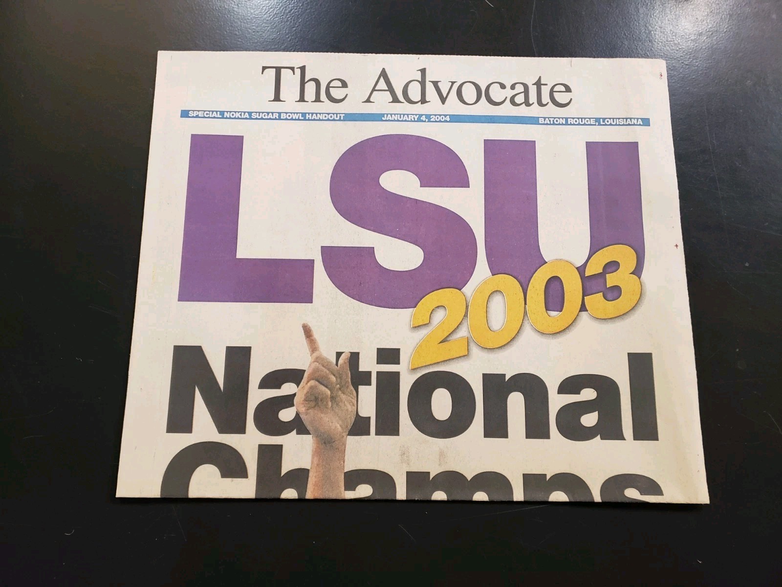 LSU Tigers 2003 BCS National Champions Advocate Special Handout 2004