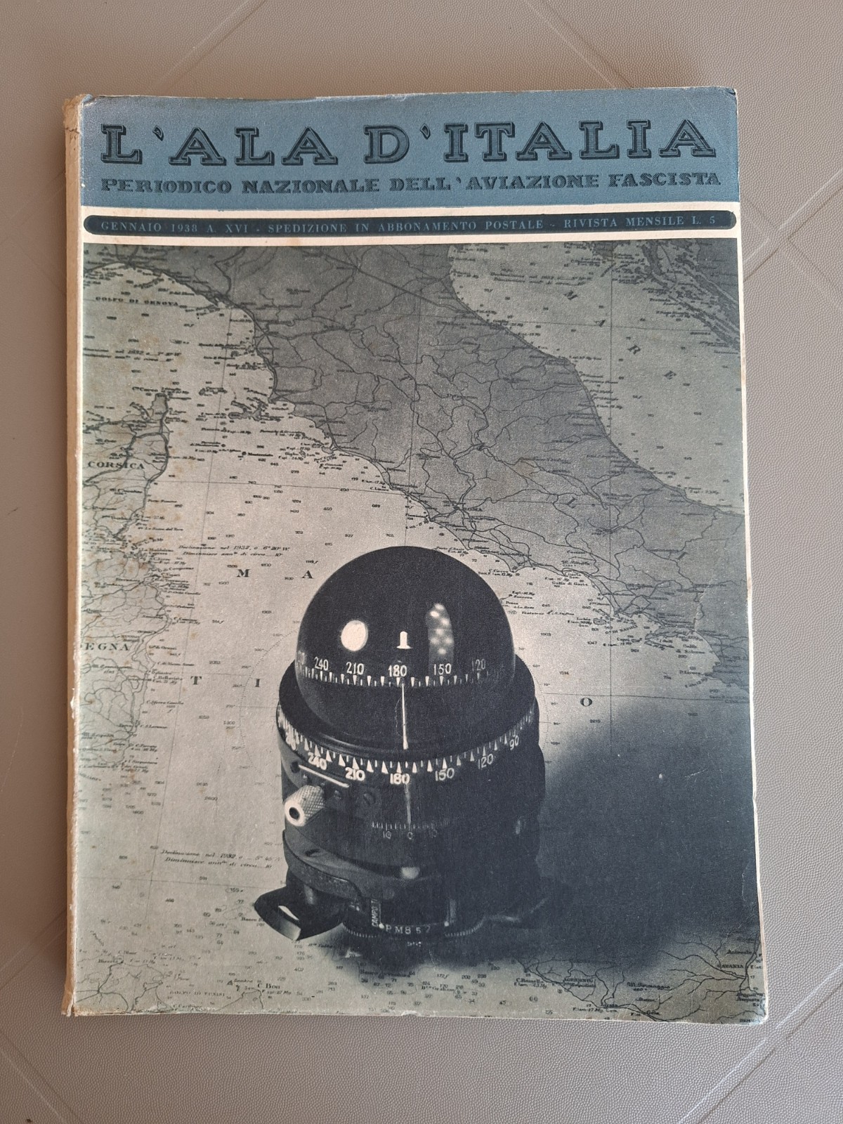L’ ALA D’ITALIA January 1938 FASCIST AVIATION AERONAUTICAL
