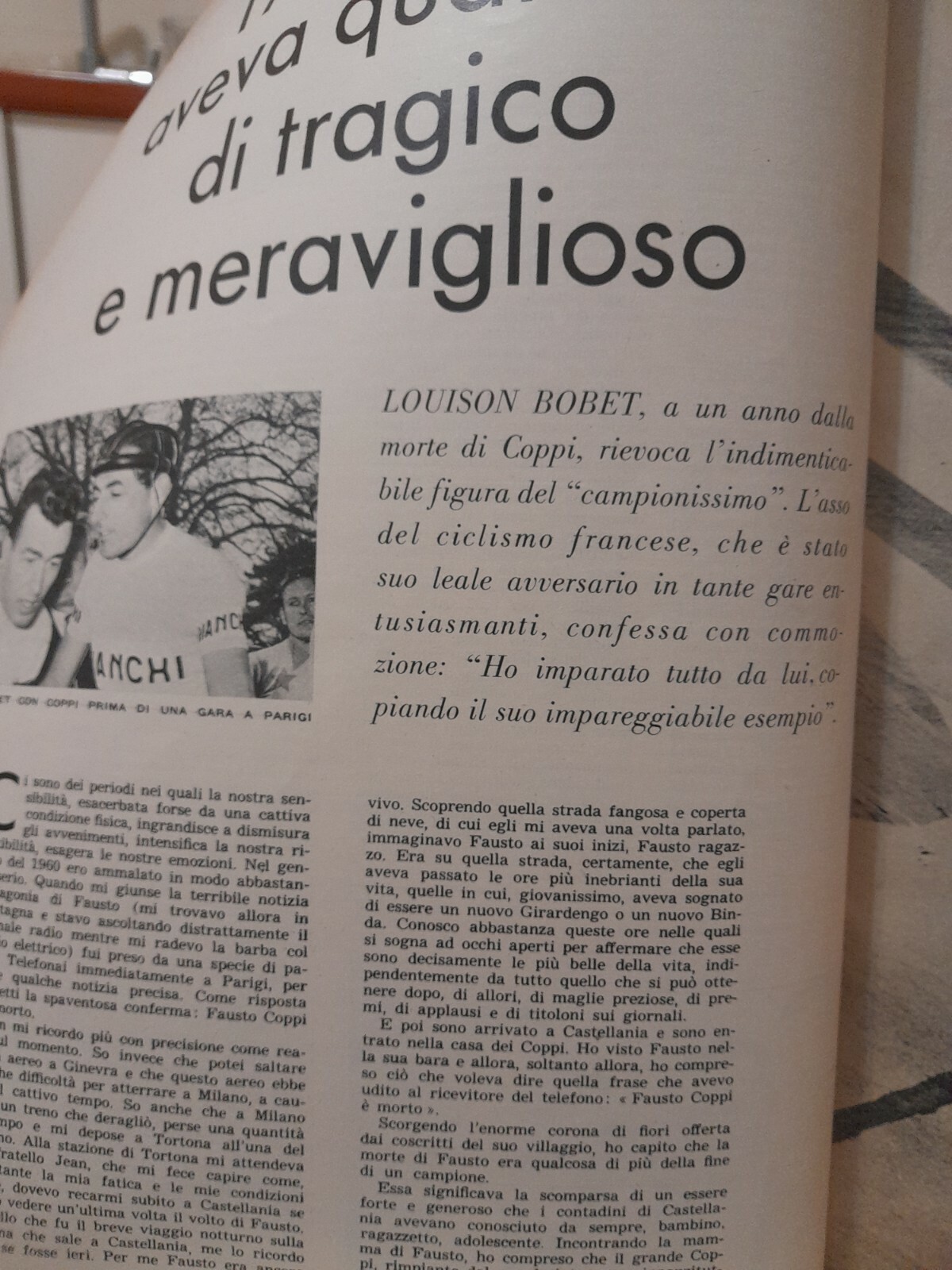 Louison Bobet/Fausto Coppi ERA NO.535 January 1, 1961 Mondadori