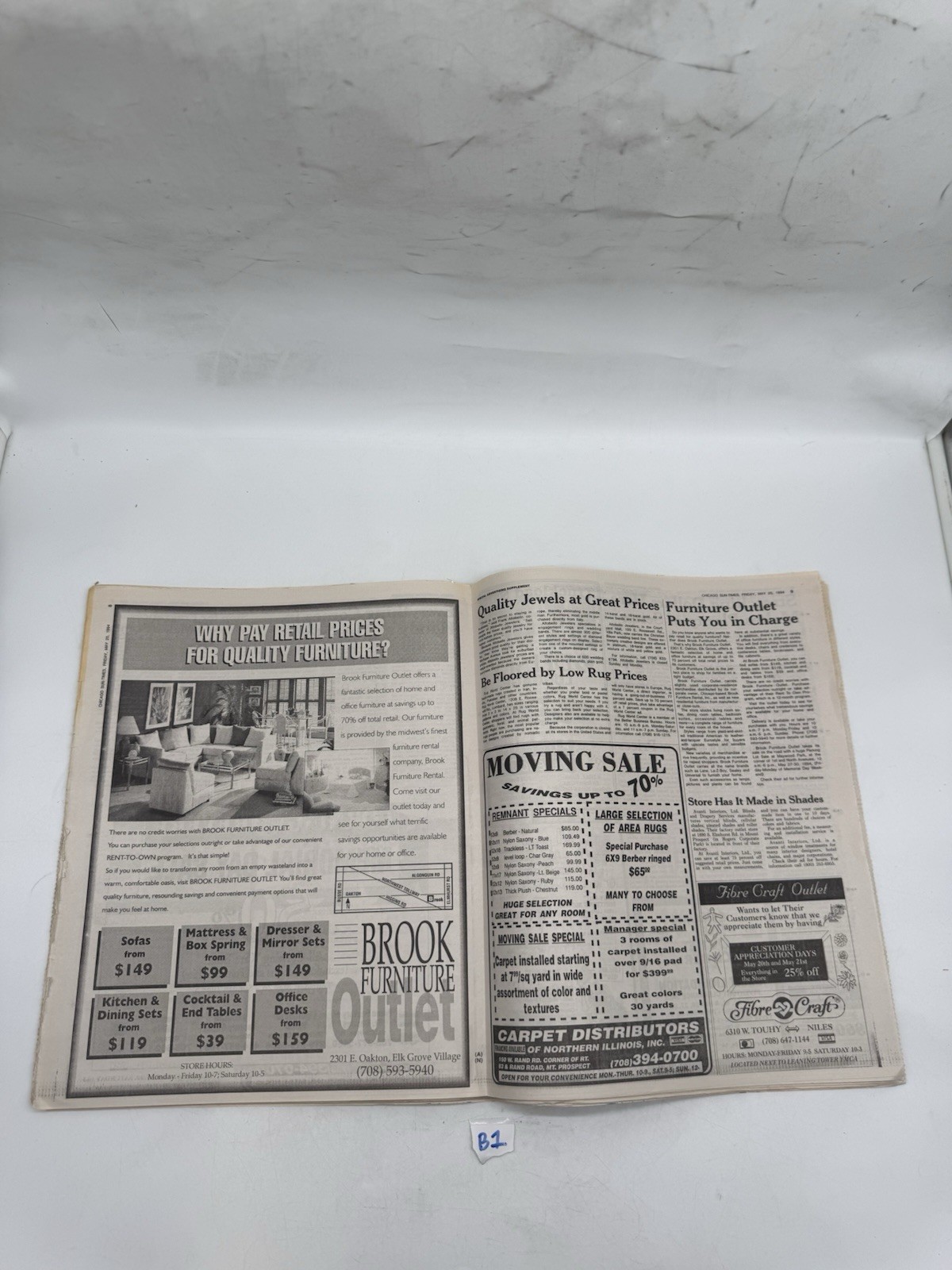 Chicago Sun-Times May 20 1994 Jackie Kennedy Death Newspaper NBA Playoffs