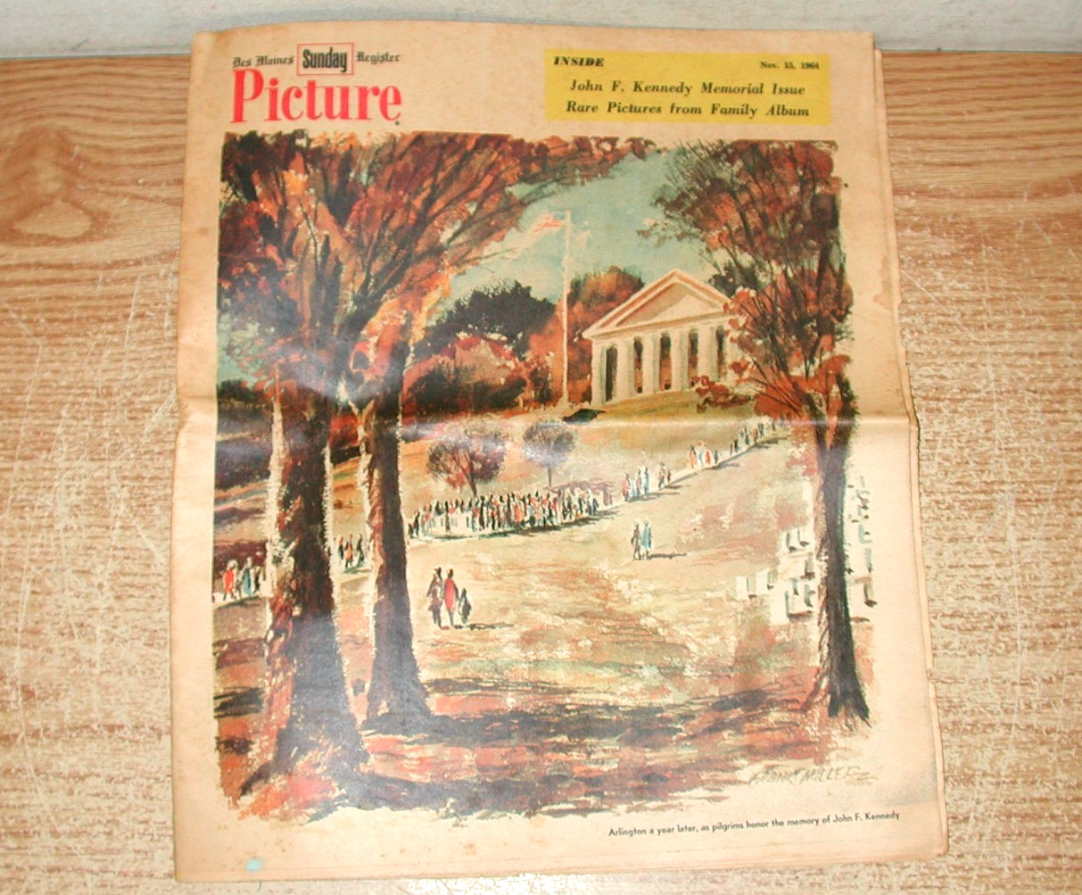 NOVEMBER 15, 1964 DES MOINES SUNDAY REGISTER PICTURE MAGAZINE JFK MEMORIAL ISSUE