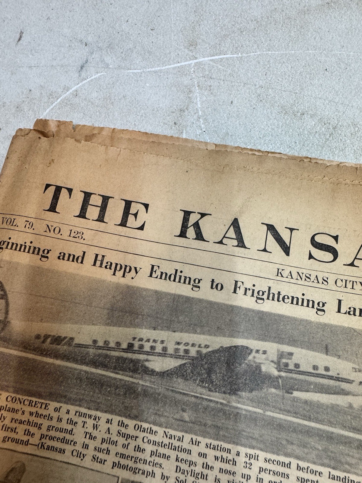 kansas city star newspaper january 18 1959 plane crash