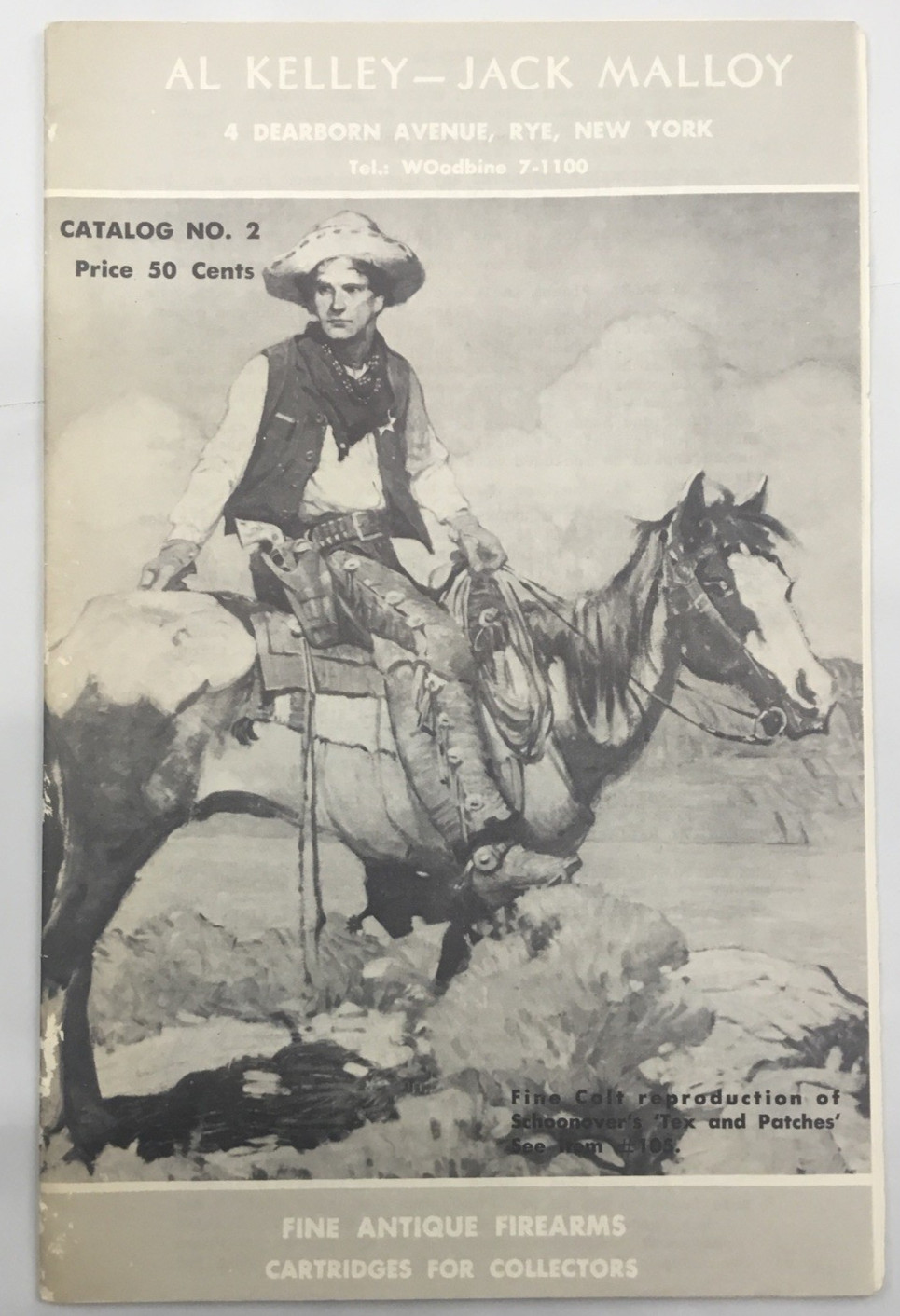 Fine Antique Firearms Al Kelley Jack Malloy Catalog No. 2 Ephemera Vintage