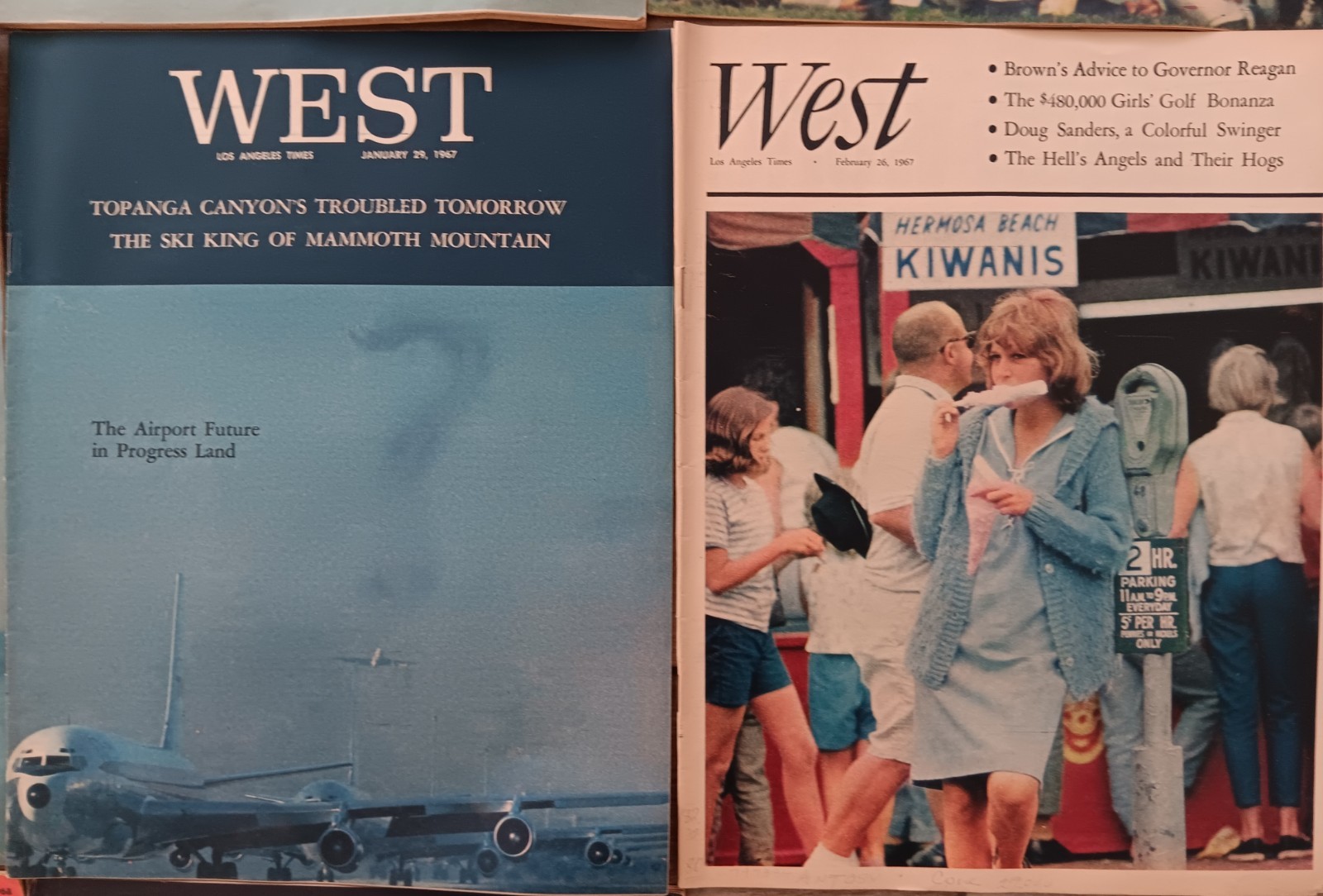 Lot Of 10 ☆ 1966, 1967 & 1968 Los Angeles Times WEST Magazines