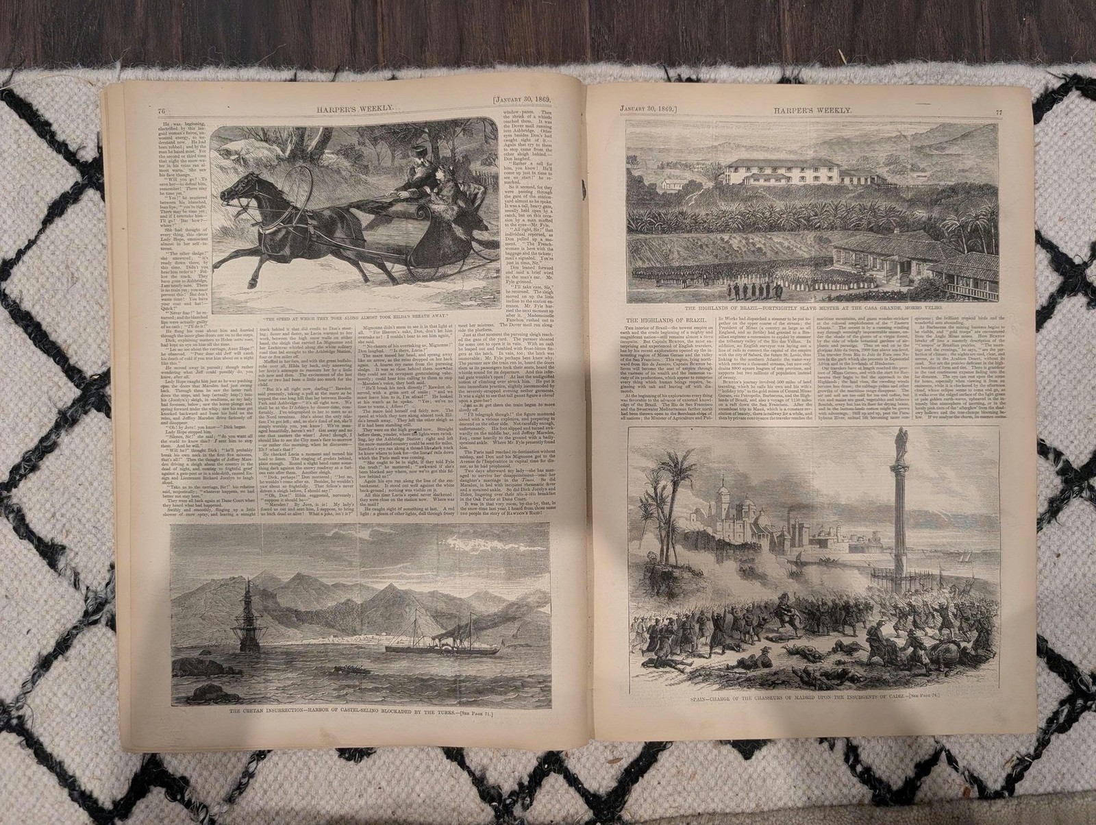 Harper’s Weekly, Jan 30 1869 | Great Fire in Philadelphia | Chicago River Tunnel