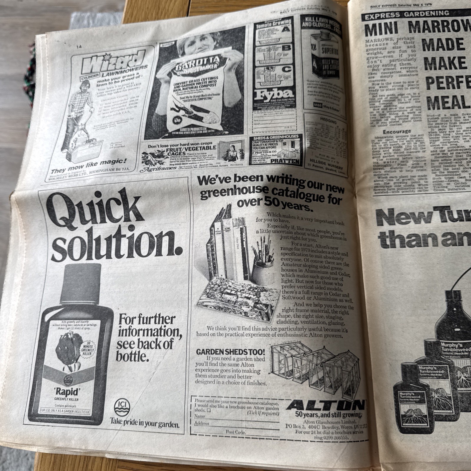 Daily Express Newspaper – 5th May 1979 – Margaret Thatcher Front Cover