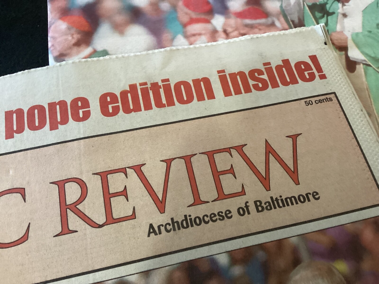 Baltimore Sun News Paper Pope Visits Baltimore Commemorative Edition 10/12/1995