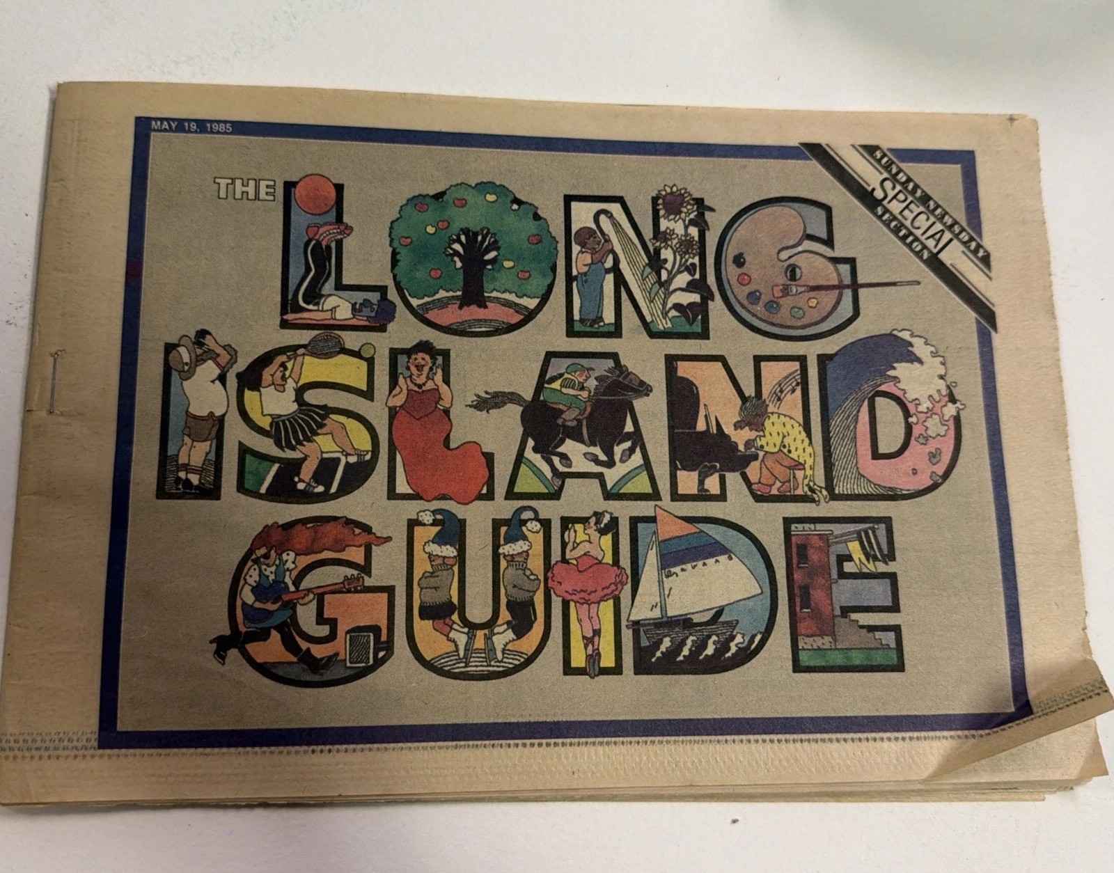 Long Island Guide Newsday Newspaper Pull Out Extra Ads From 1985 Busy Bee Mall
