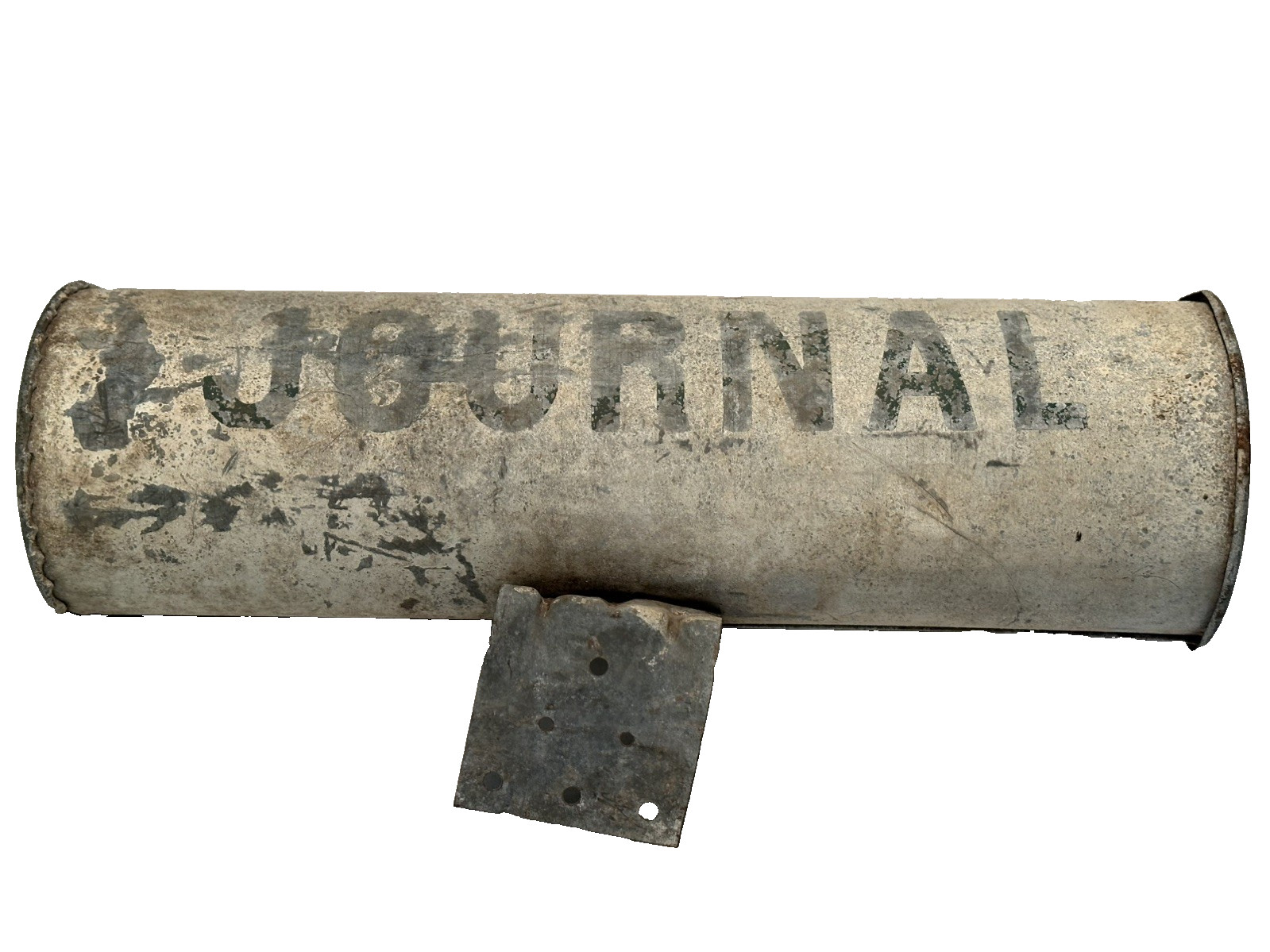 Vintage Oregon Journal Newspaper round mailbox from 1930-1940s RARE