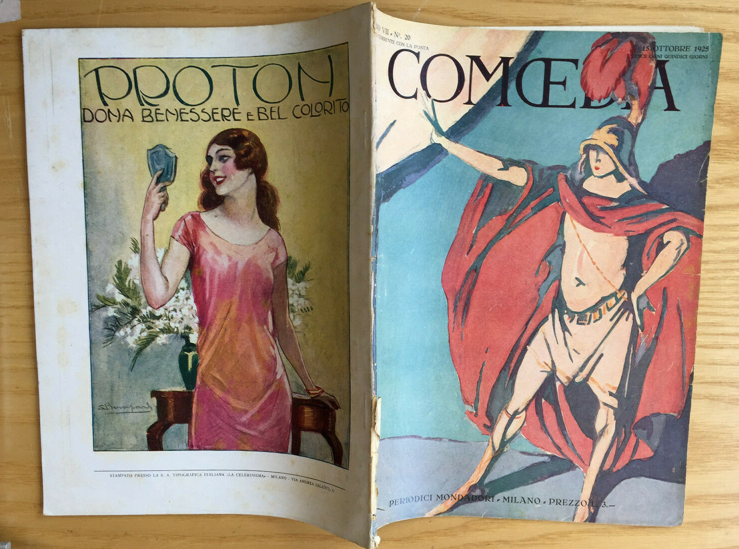 MONDADORI COMEDIA PERIODICO COMEDIA E VITA THEATRALE N° 20 1925 SERRETTA 02/19