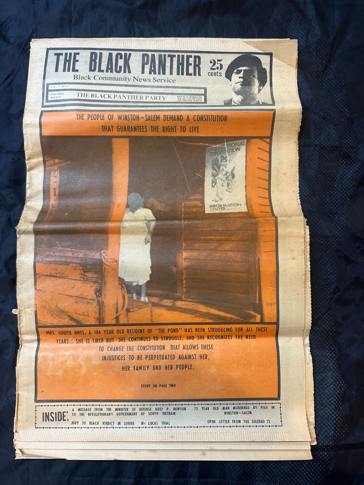 THE BLACK PANTHER NEWSPAPER – AUGUST 21ST 1970