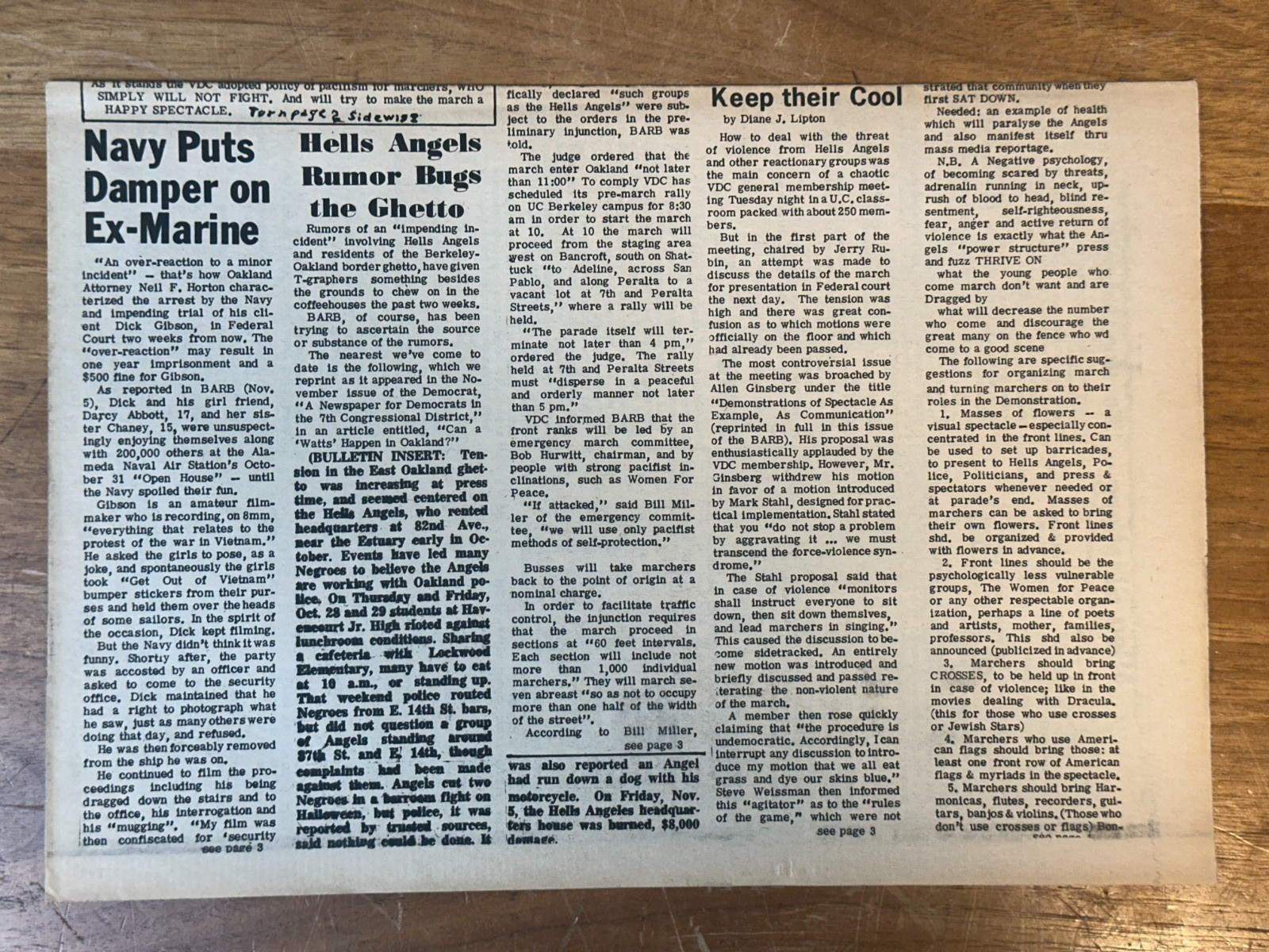 RARE Berkeley Barb Vol 1 No 15 1965 Victory But Underground Newspaper Oakland