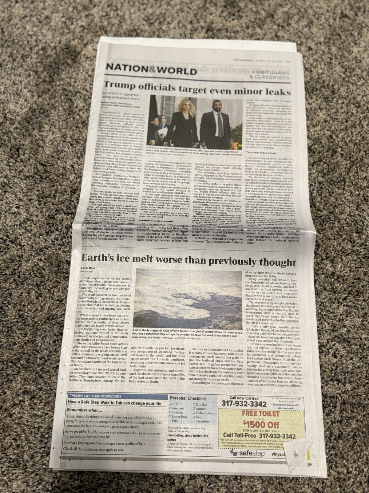 The Indianapolis Star May 25, 2025 Newspaper- Indy 500 2025 Race Preview NEW
