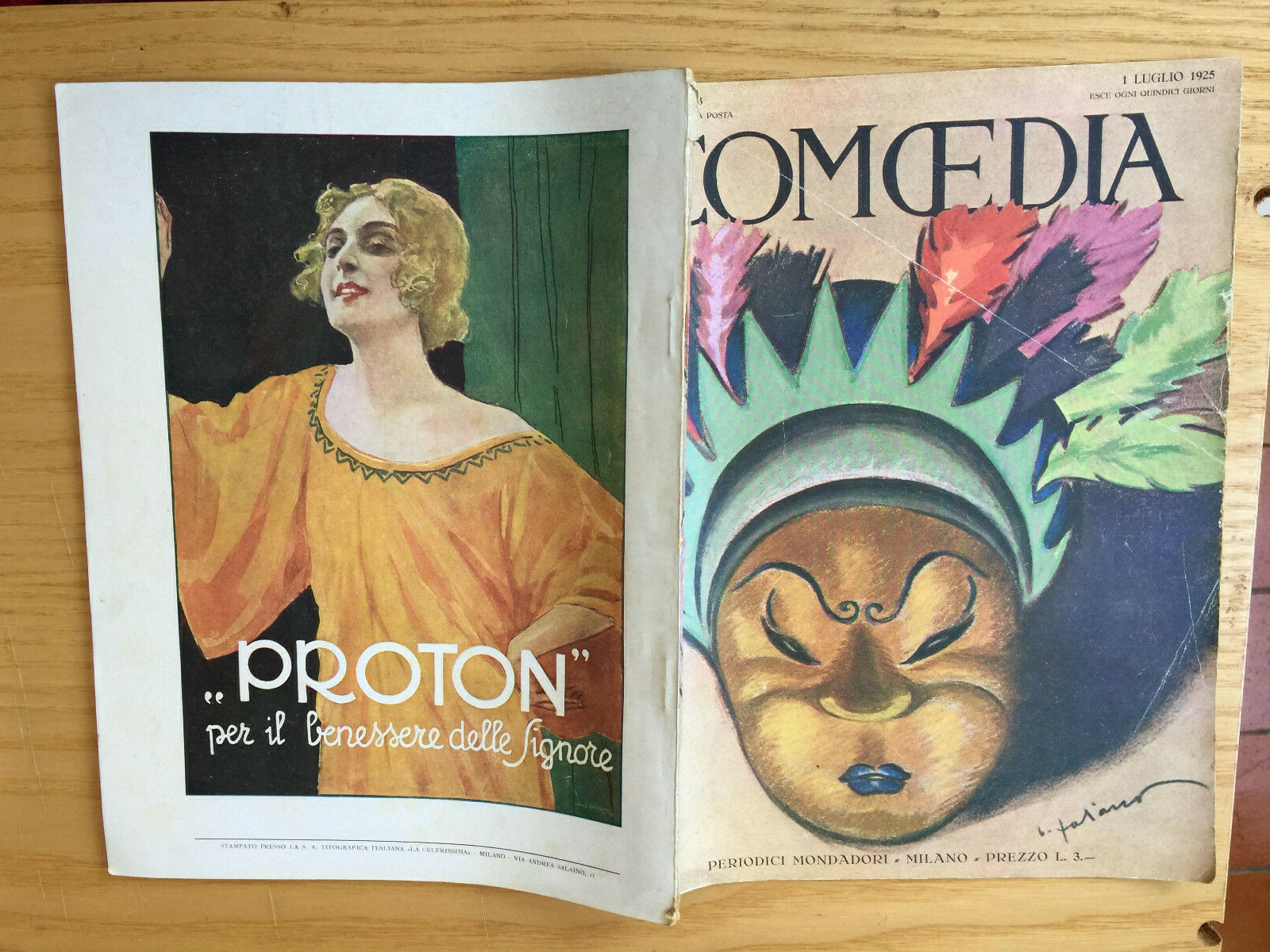 MONDADORI COMEDIA PERIODICO COMEDIA E VITA THEATRALE N° 13 1925 SE VOLESSI 2/19