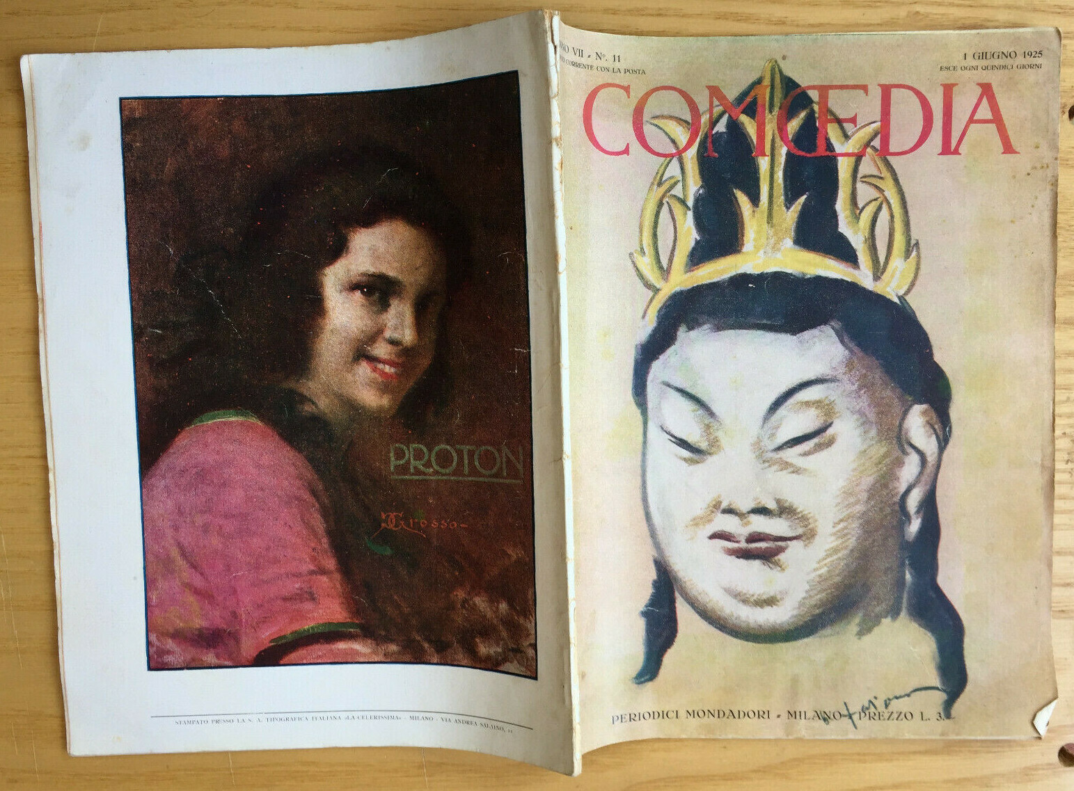 MONDADORI COMEDIA PERIODICO COMEDIA E VITA THEATRALE N° 11 1925 BORIS GODUNOF