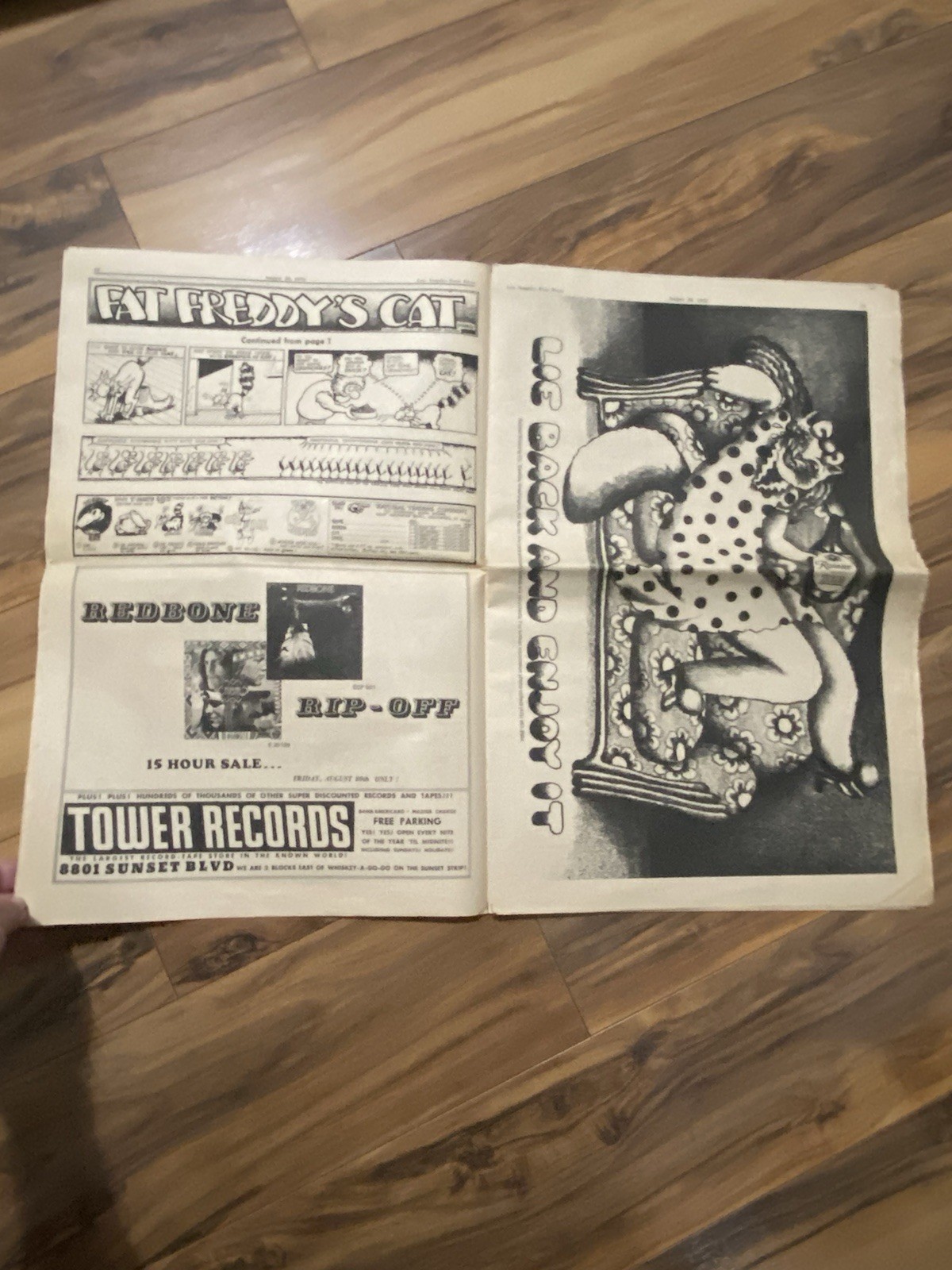 Lot of 4 Los Angeles LA Free Press Newspapers Loads of Vintage Music Ads