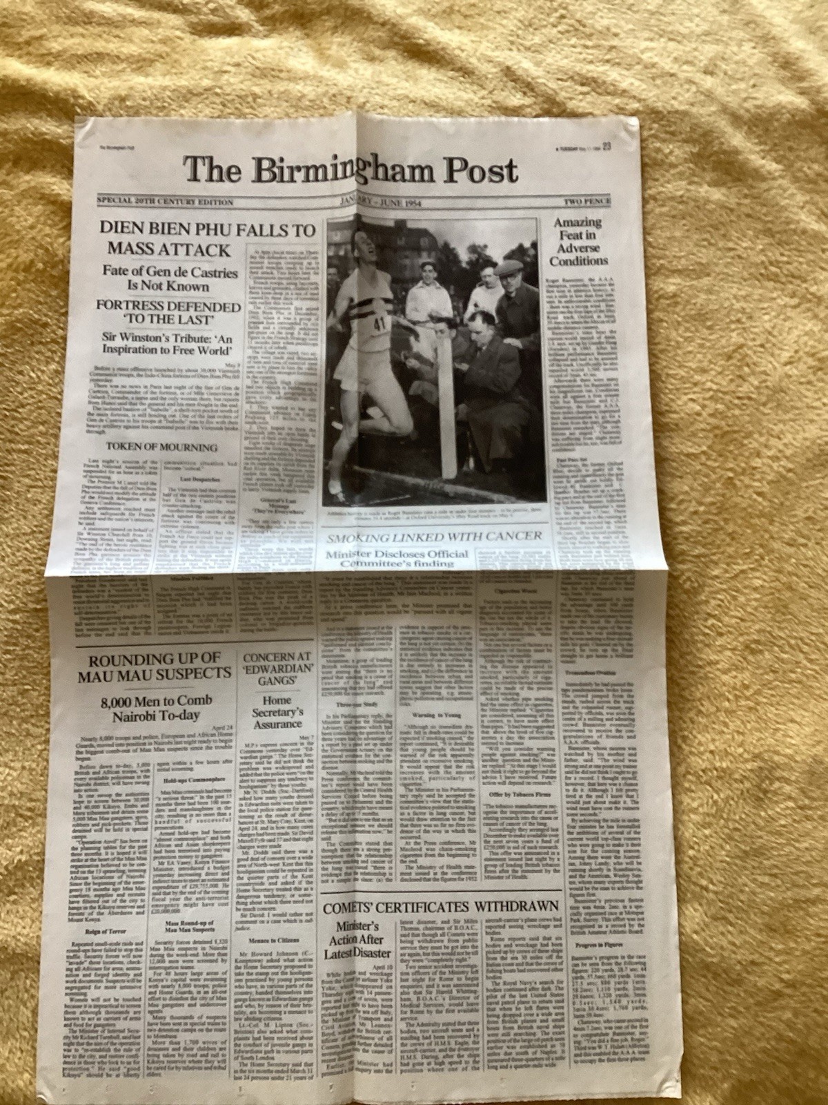 Birthday Year Newspaper Reprinted January To June 1954 Birmingham Post Roger Ban