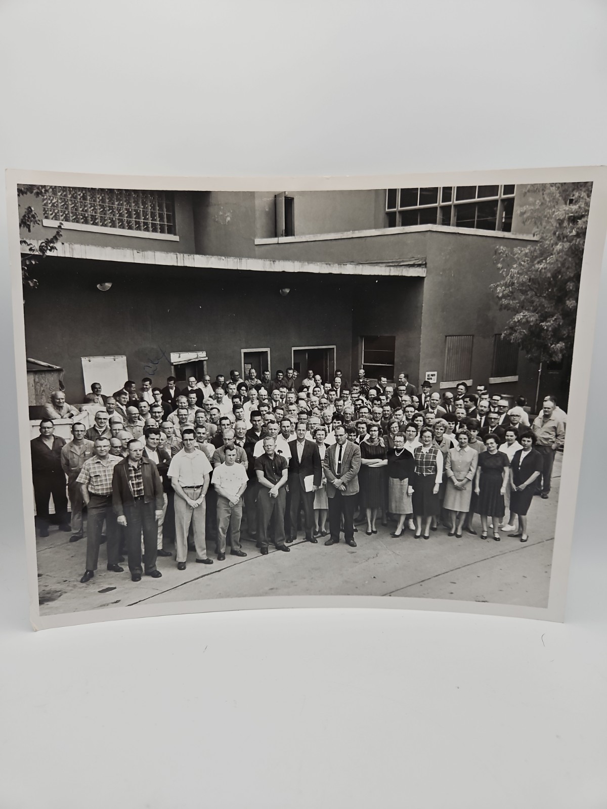 Vintage Black And White 8×10 Photo Of The Modesto Bee Employees From 1964 CA.