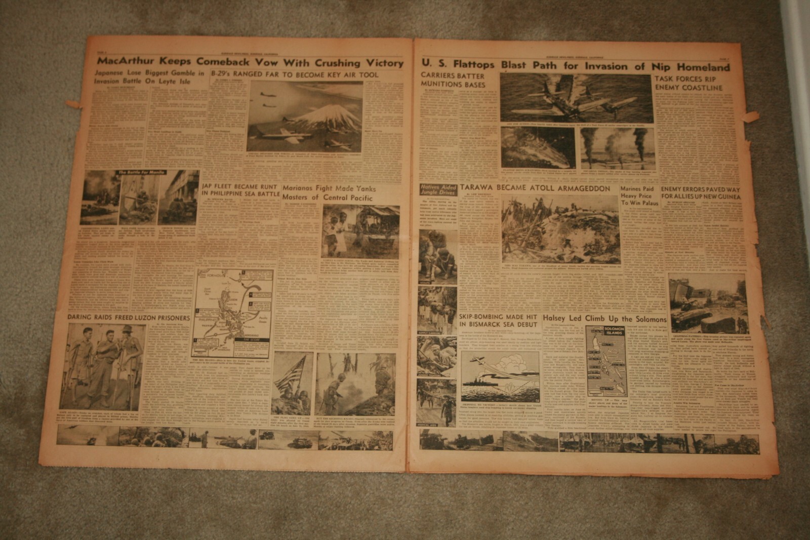 Glendale News-Press August 1945 Extra * PEACE! – WAR’S OVER! * Japan Surrenders