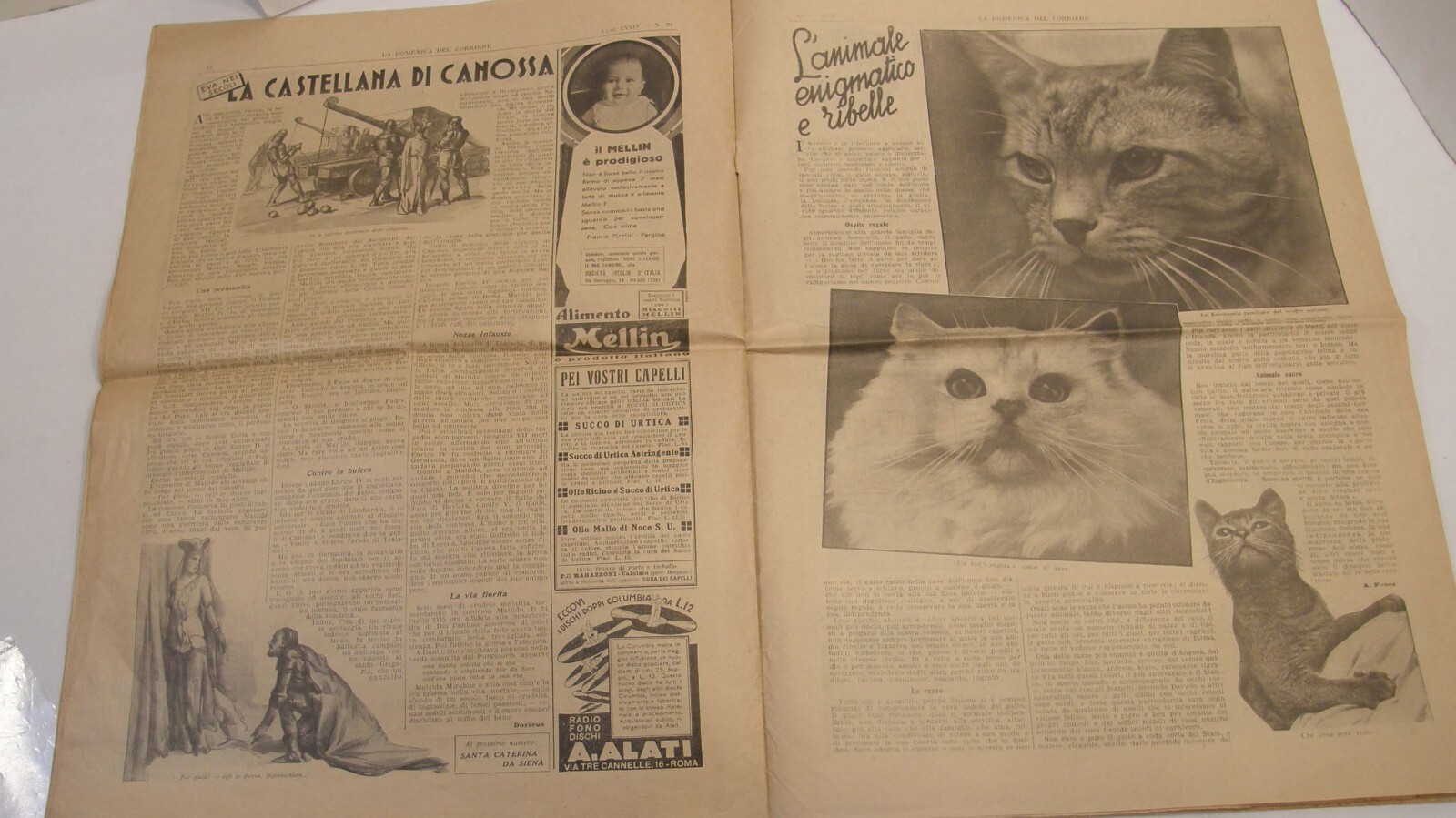 SEPTEMBER 1932 LA DOMENICA DEL CORRIERE ITALIAN NEWSPAPER QUEEN ELENA COVER