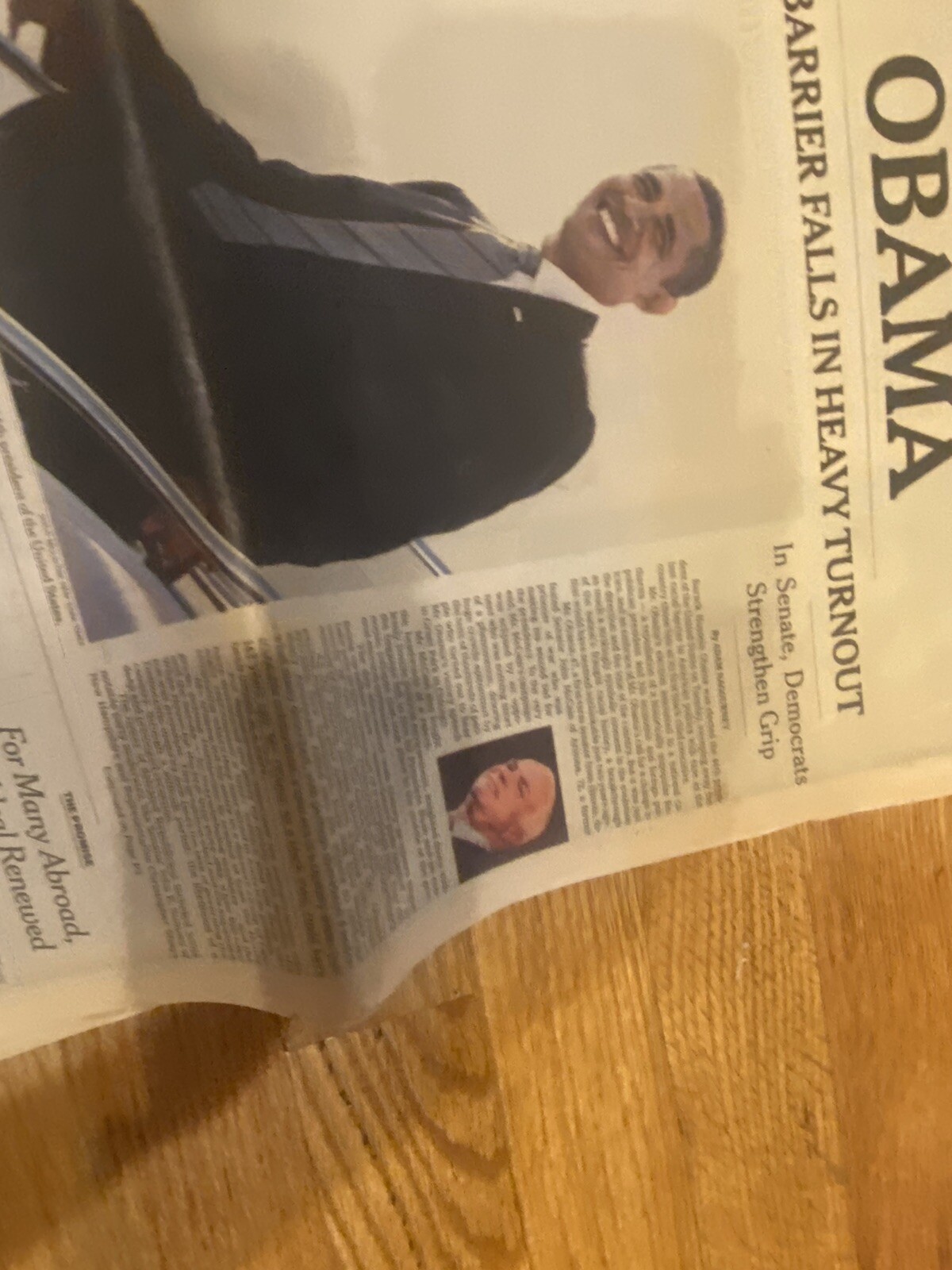 New York Times November 5, 2008 – Barack Obama Becomes United States President