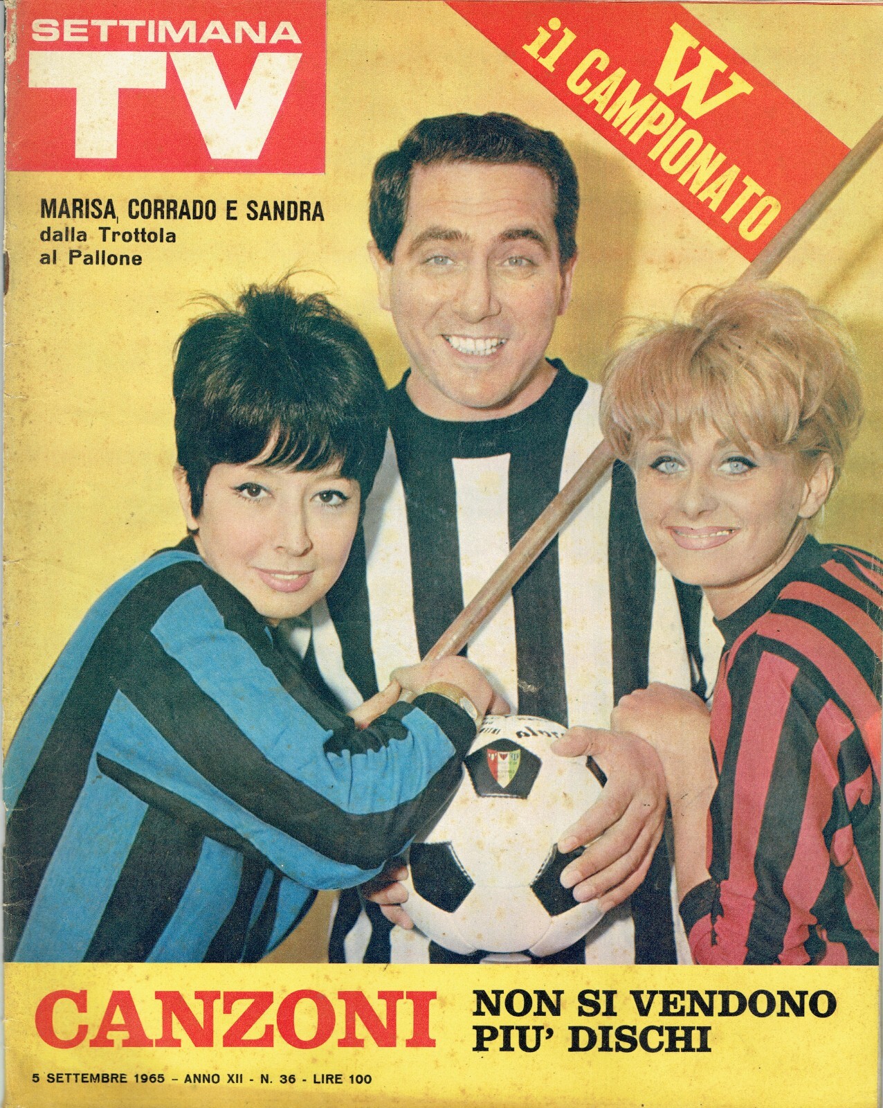 1965/36=CALENDARIO CAMPIONATO SERIE A=ULLA BERGRYD=BESSIE SMITH=SANDRA MONDAINI=