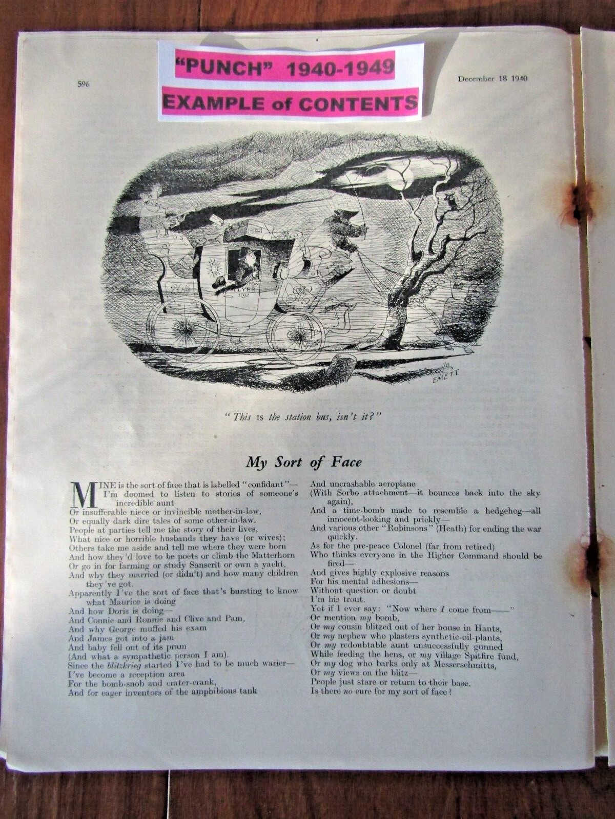 PUNCH MAGAZINES 1940-1949, Huge Selection, Letters, Cartoons, Humour, Adverts