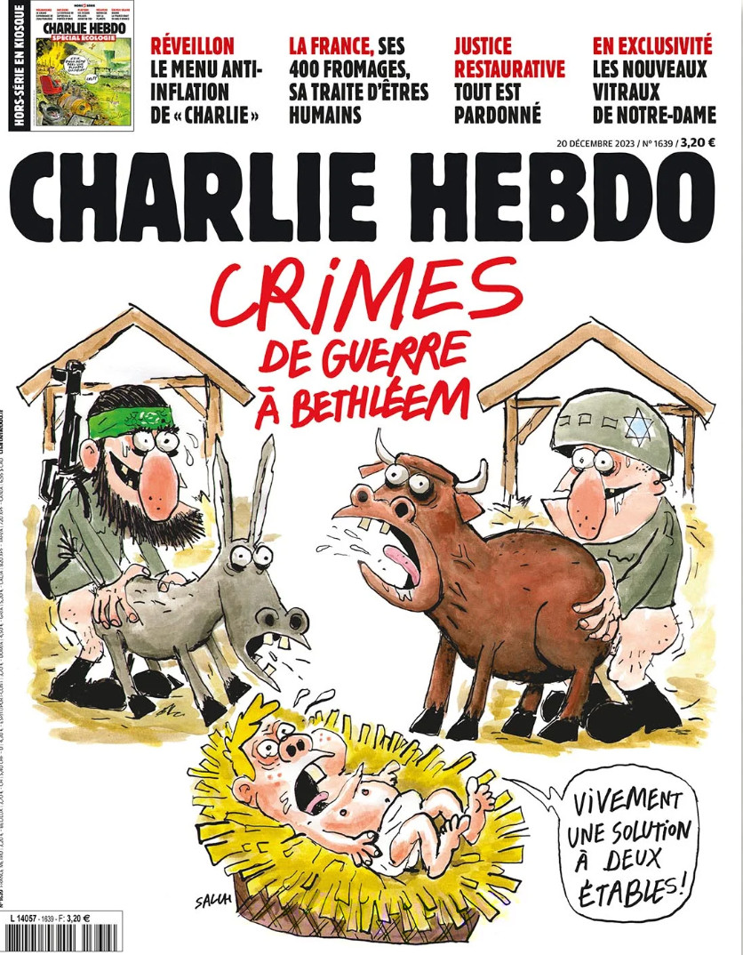 CHARLIE HEBDO 1639 WAR CRIME JEWIS humor JUDAISM ISRAEL PALESTINE French Gaza