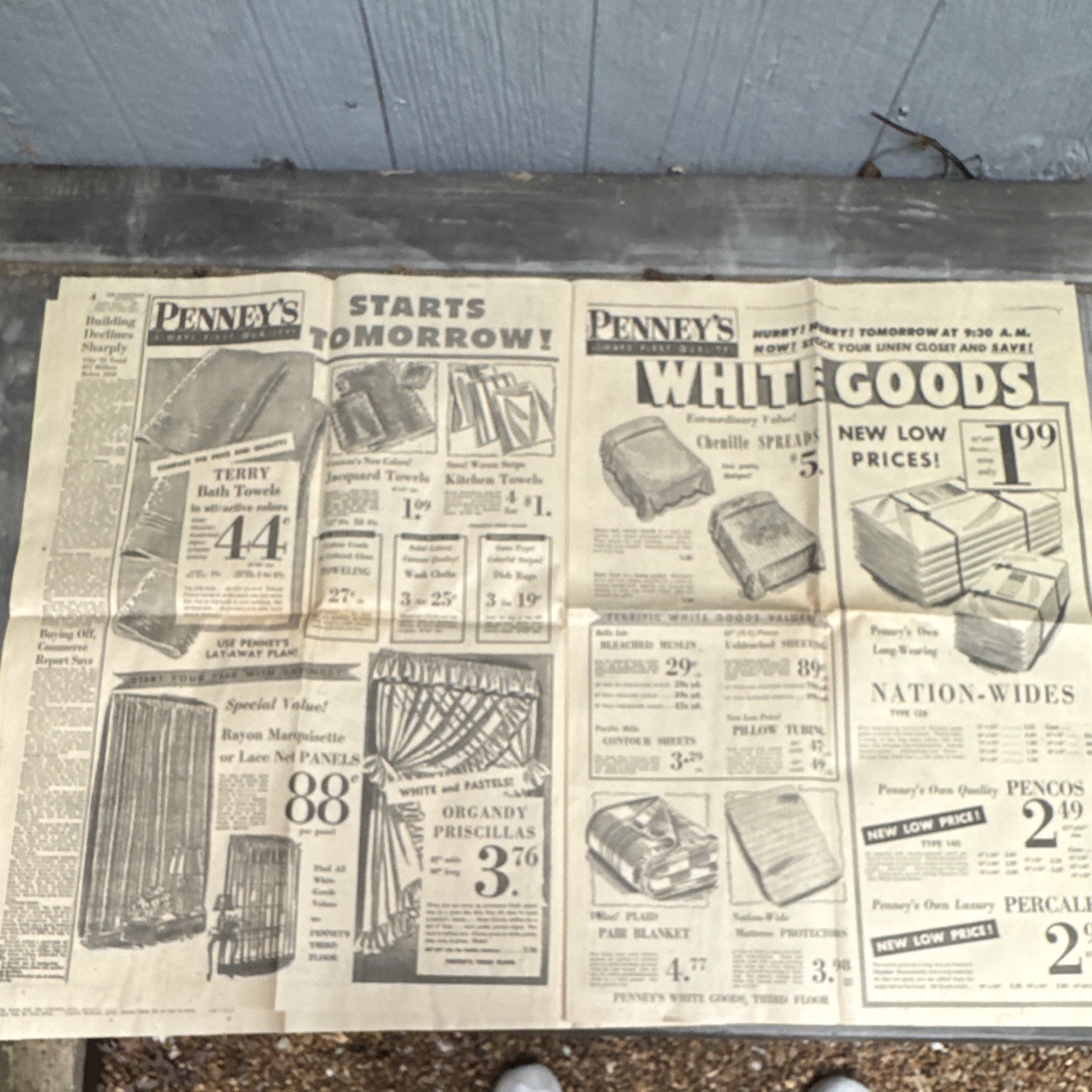 The Knoxville Journal City Edition Happy New Year January 1, 1952 Plane Crash