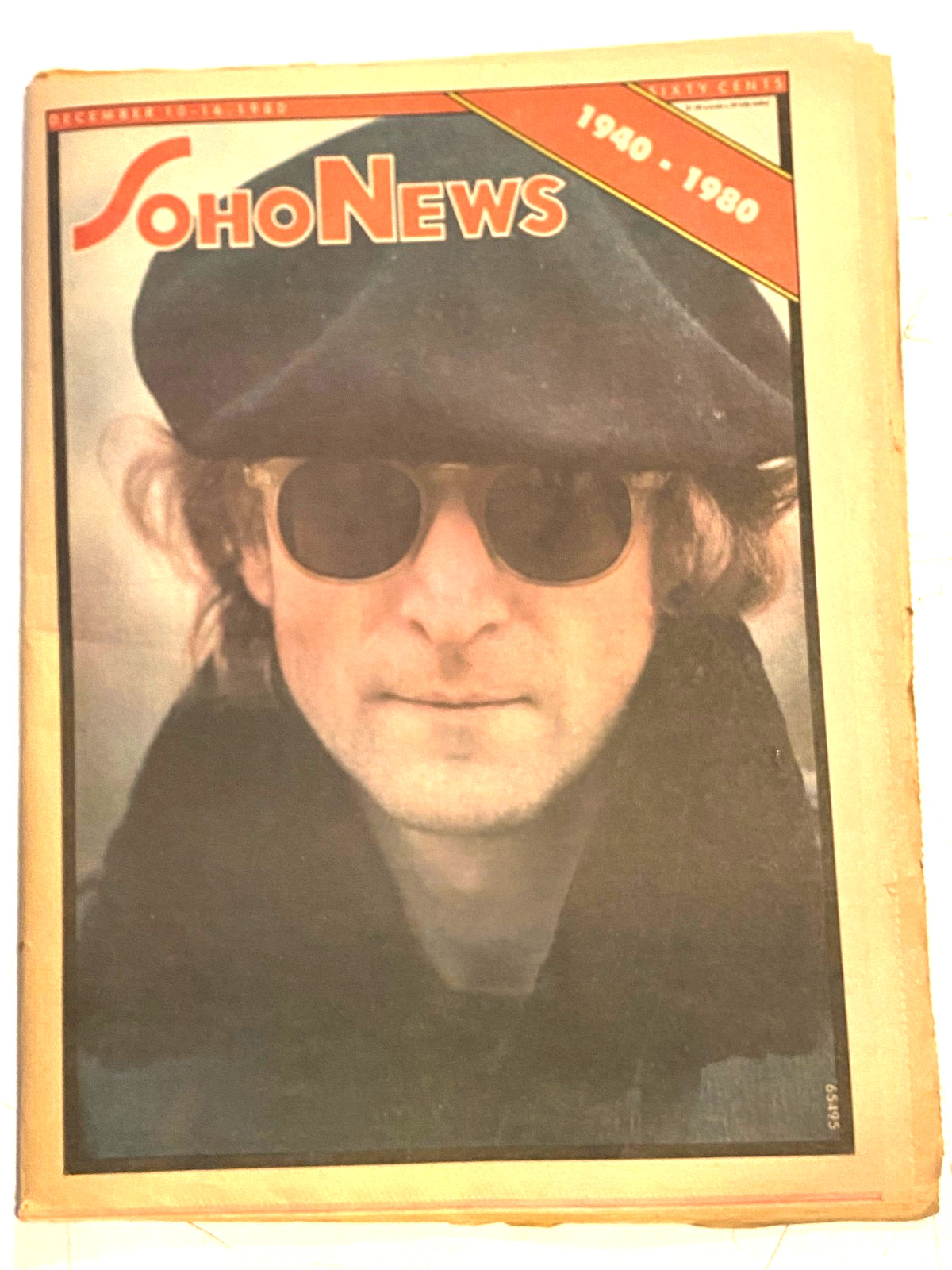 Soho News John Lennon Tribute Yoko Ono December 10-16, 1980 Nice Copy
