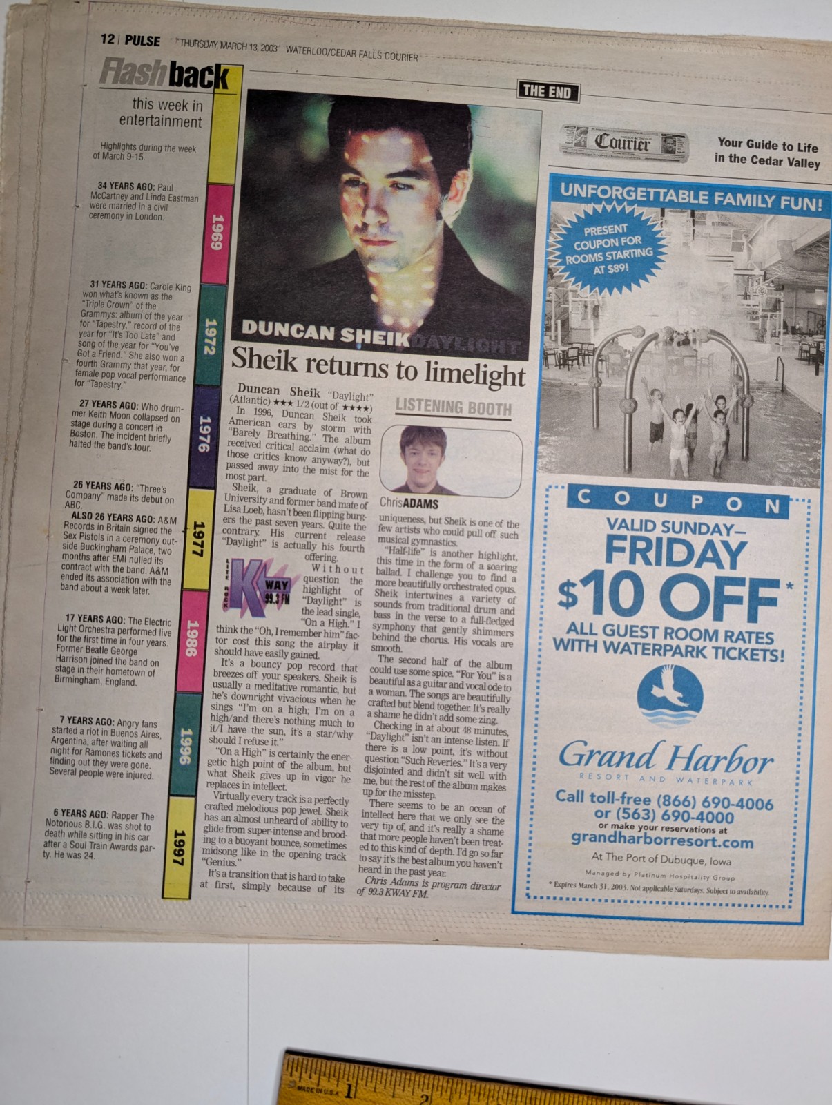 2003 Waterloo Cedar Falls Courier Pulse Newspaper Homer Simpson Notorious BIG IA