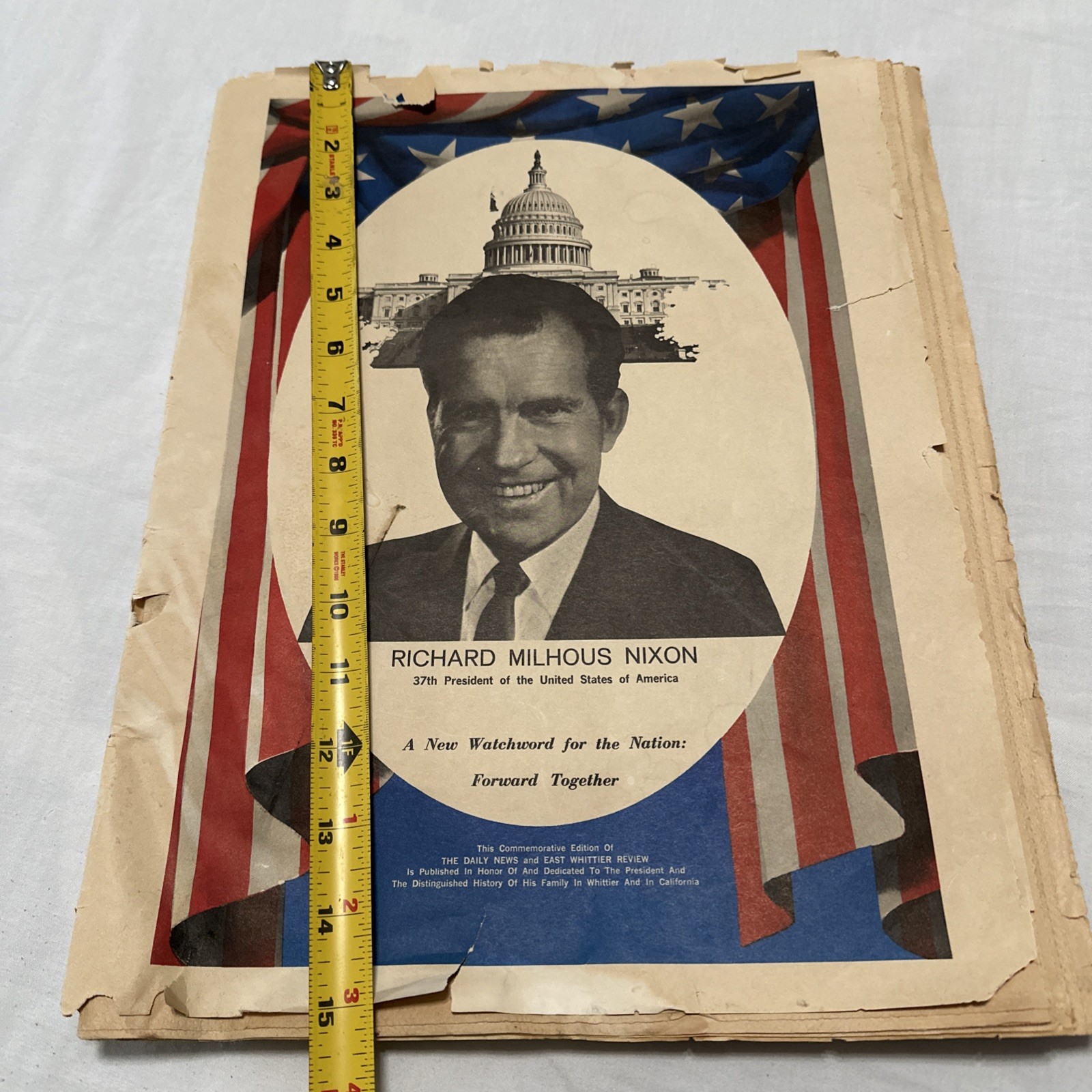 Richard Milhous Nixon: Commemorative Edition Of The Daily News And East Whittier