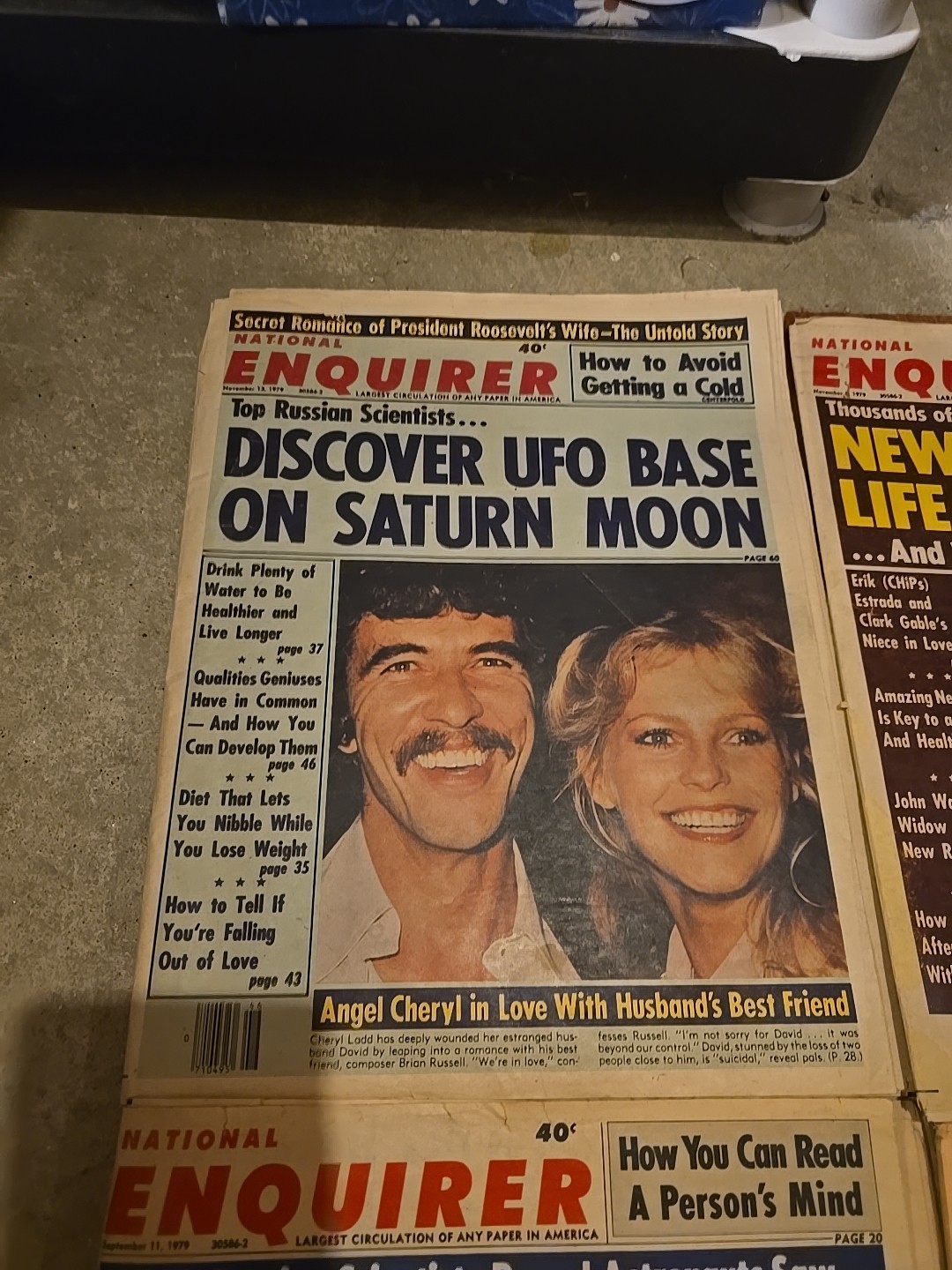 Vintage Lot Of 7 ‘National ENQUIRER’ Magazines (4) 1979 And (2) 1980 Editions
