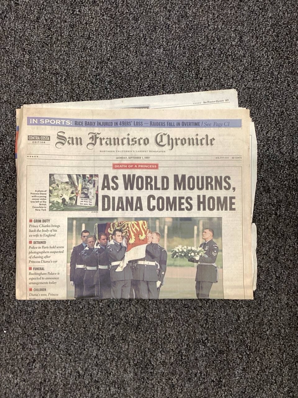 San Francisco Chronicle Monday September 1 1997 Newspaper Special Edition
