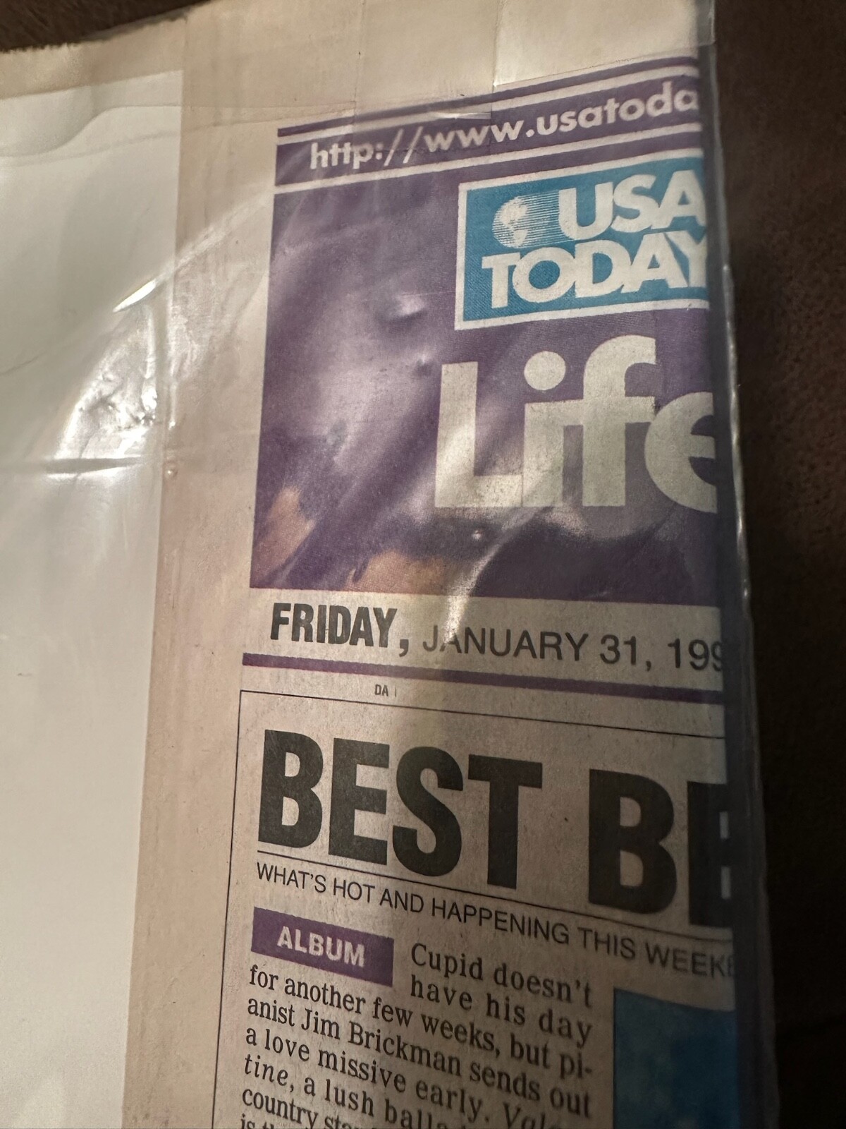 Star Wars: Special Edition – USA Today – January 31, 1997 Weekend Ed. section D