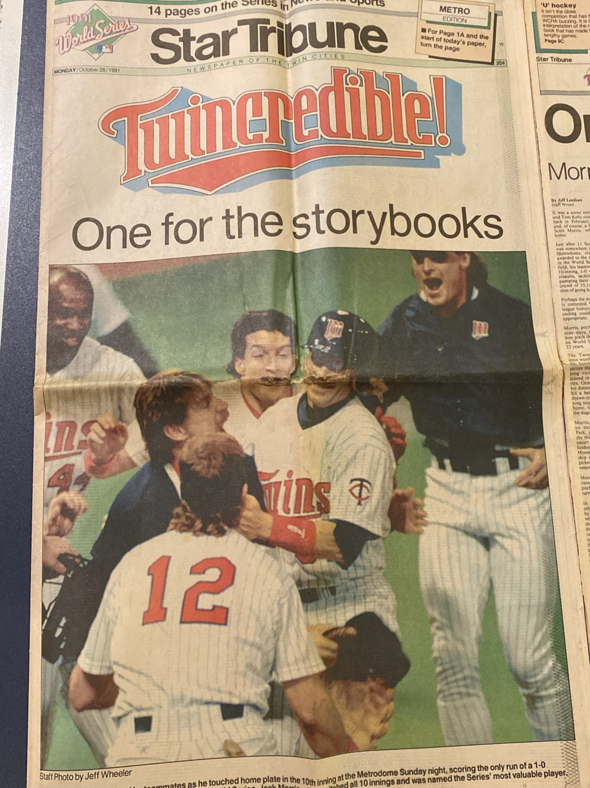 Minnesota Twins 1991 World Series Newspapers StarTribune PioneerPress 4 Sections