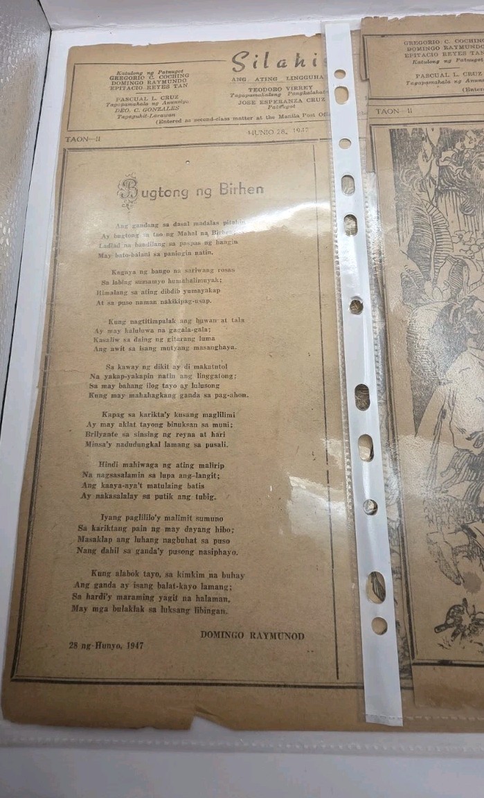 1946-1947 Philippine Weekly Publication “Silahis” & “ILang-ILang” Clippings.19pc